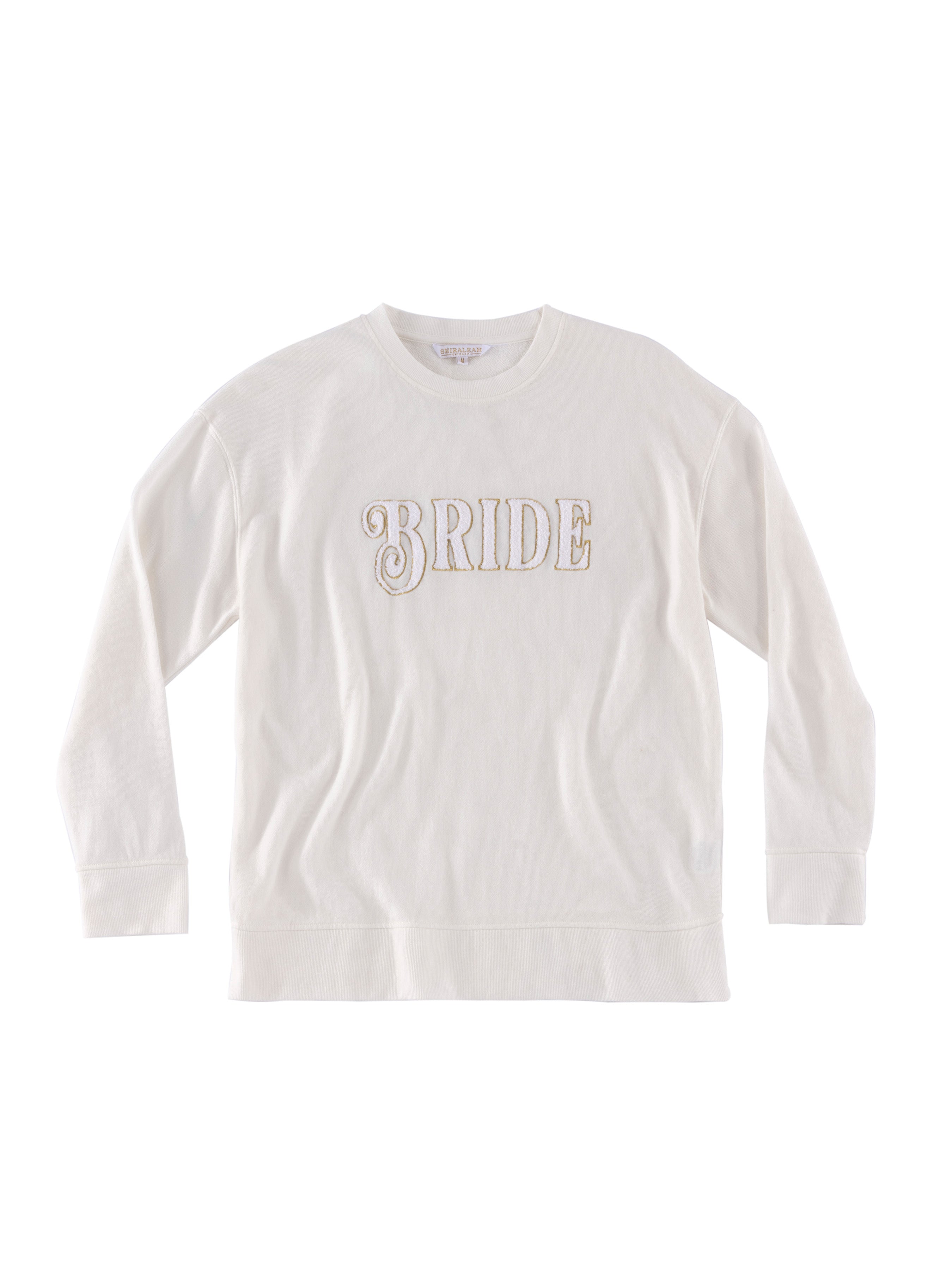 Shiraleah Assorted Set of 6 "Bride" Sweatshirts, Ivory