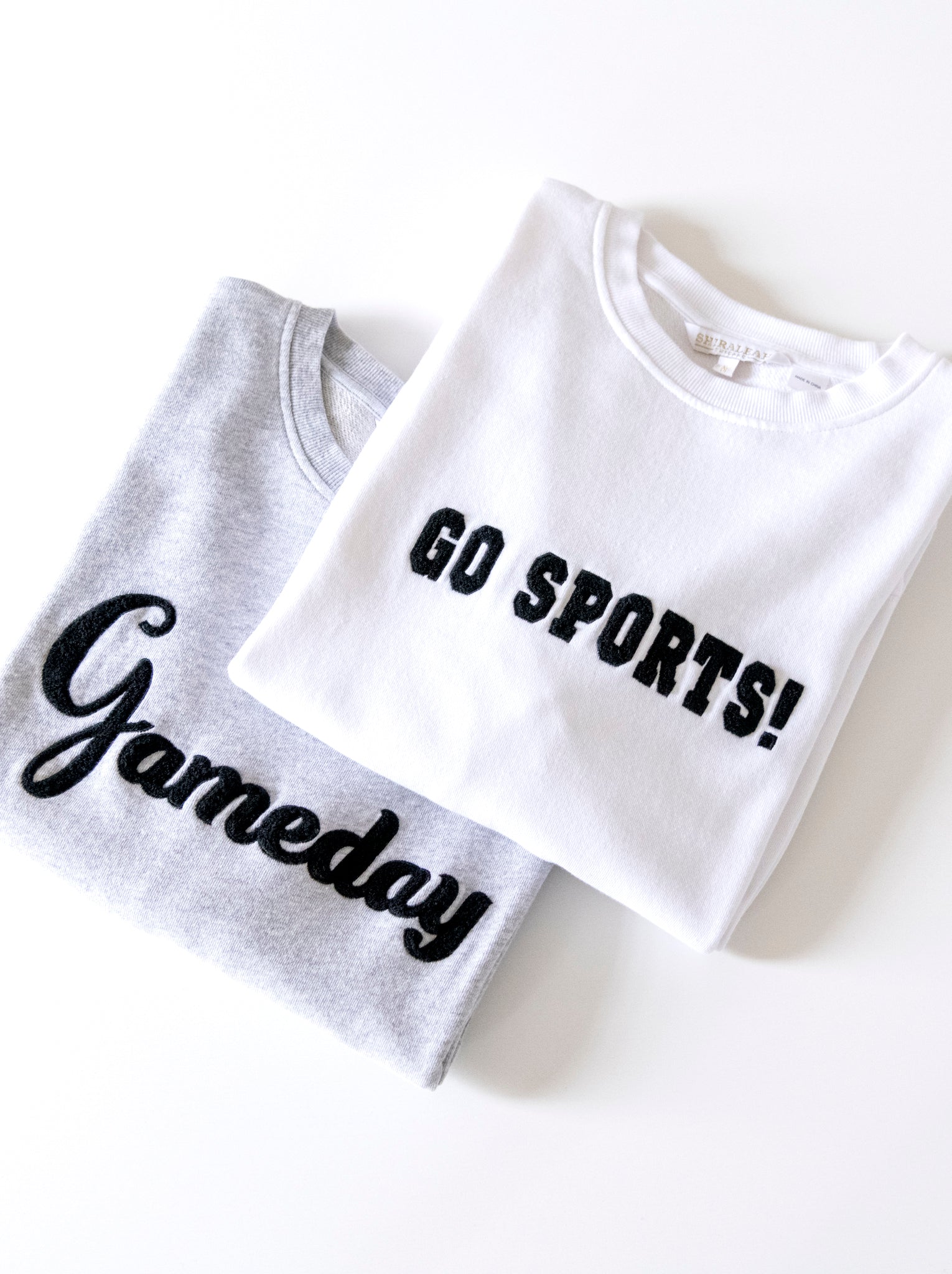 Assorted Set Of 6 "Gameday" Sweatshirts, Grey