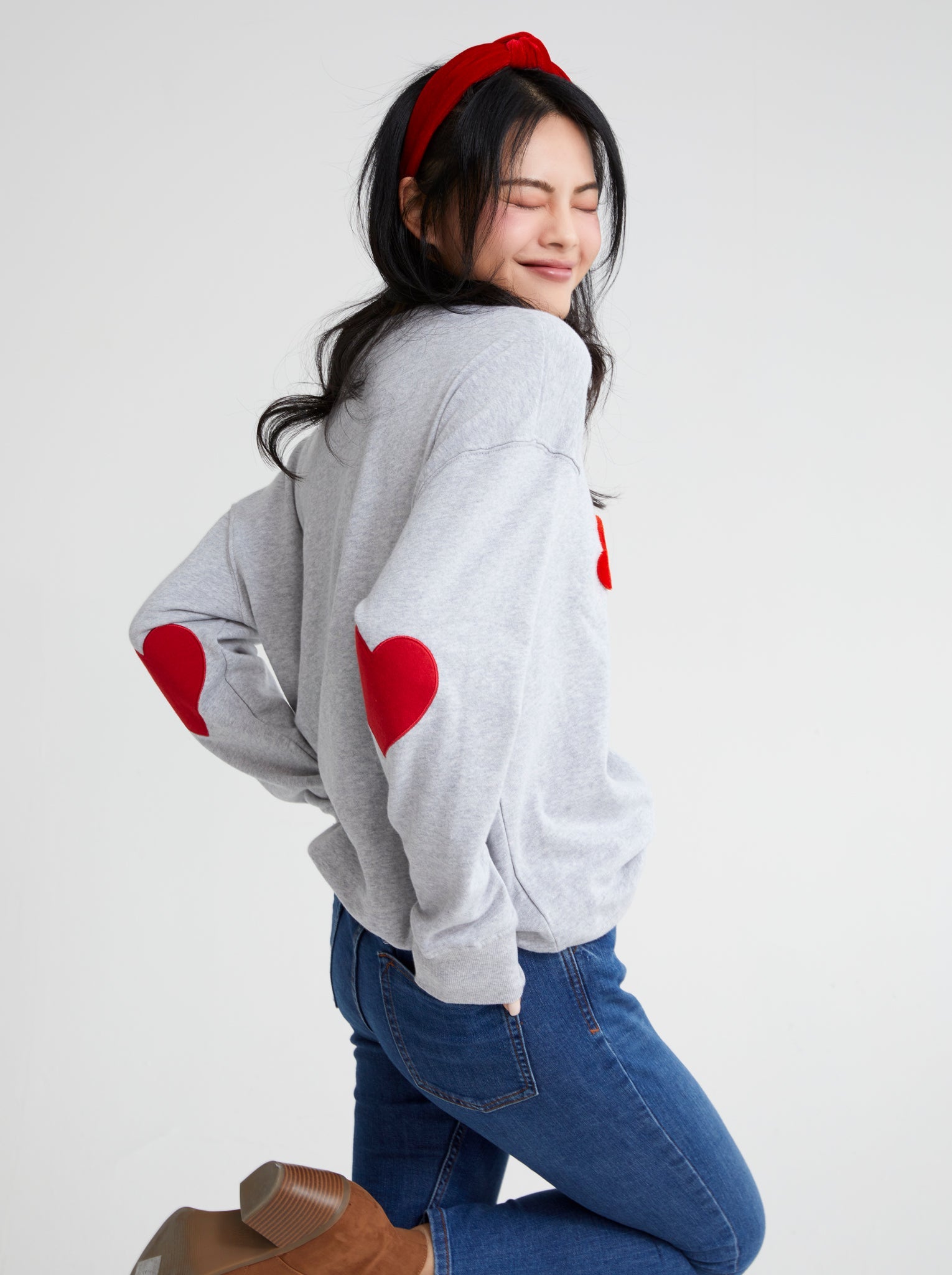 Assorted Set Of 6 "Heart Breaker" Sweatshirts, Grey