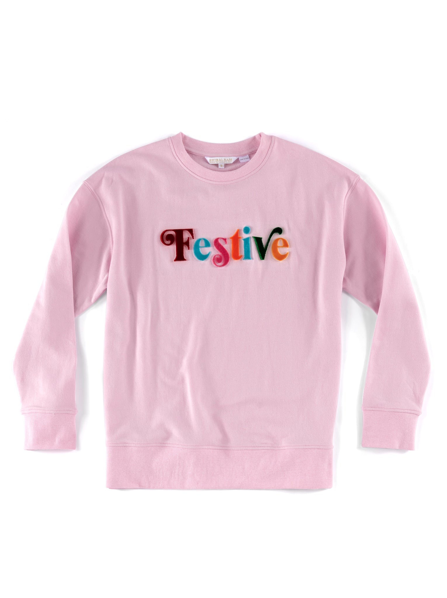 Shiraleah "Festive" Sweatshirt, Blush