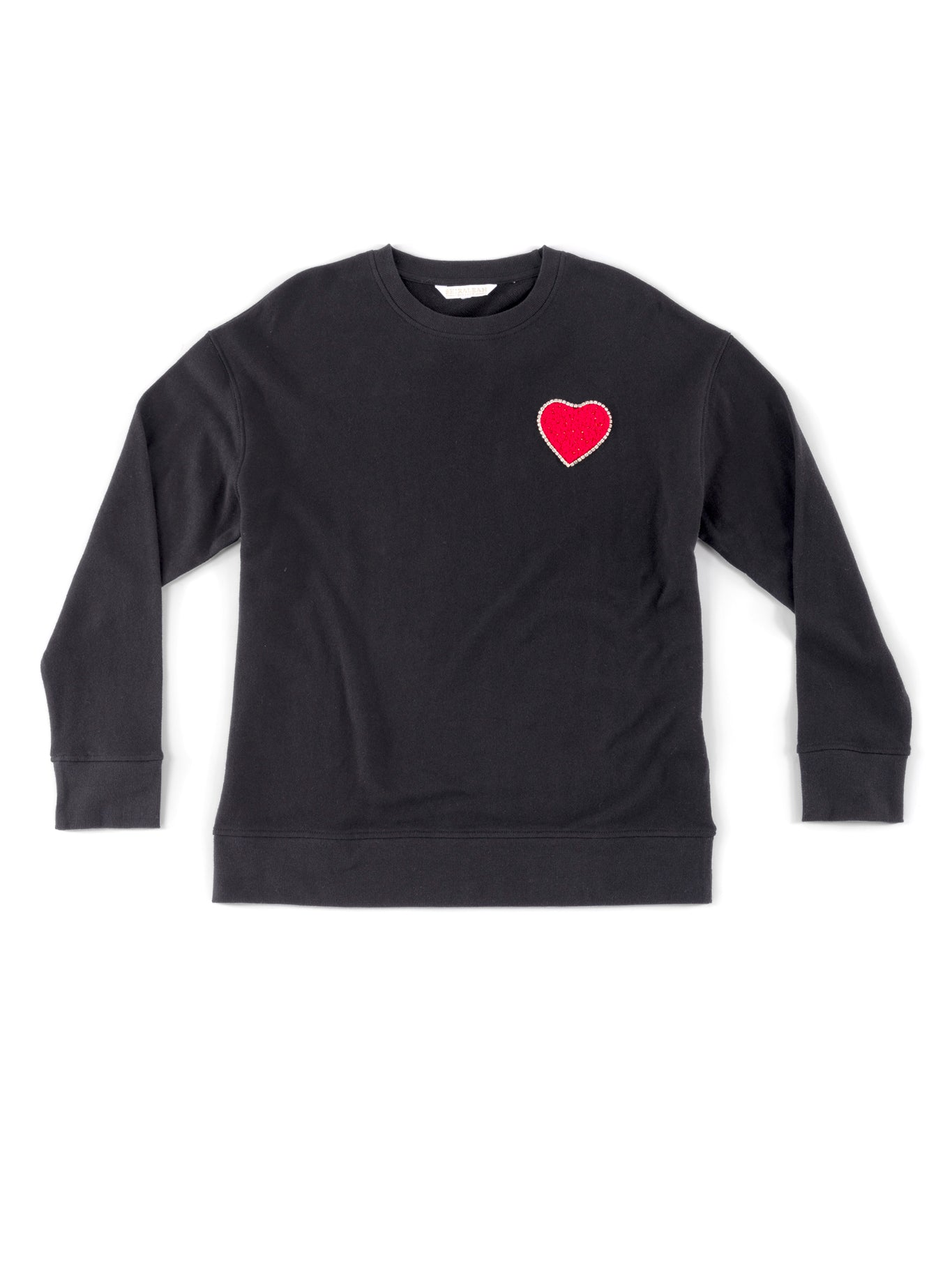 Shiraleah Assorted Set of 6 Heart Sweatshirts, Black