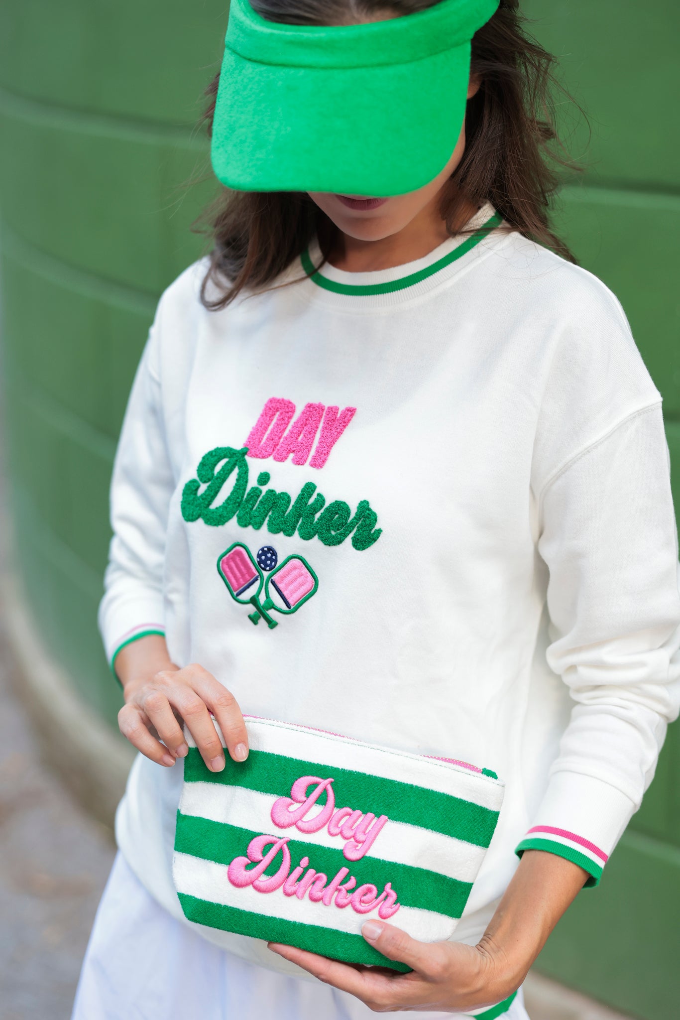 Shiraleah Assorted Set of 6 "Day Dinker" Sweatshirts, White