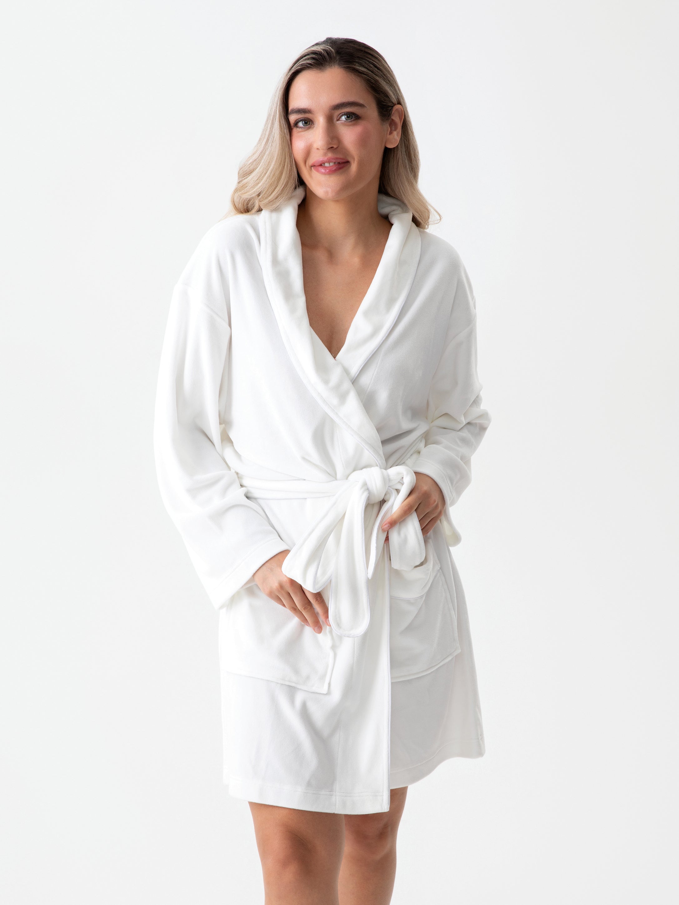 Shiraleah Assorted Set of 2 "Bride" Robes, White