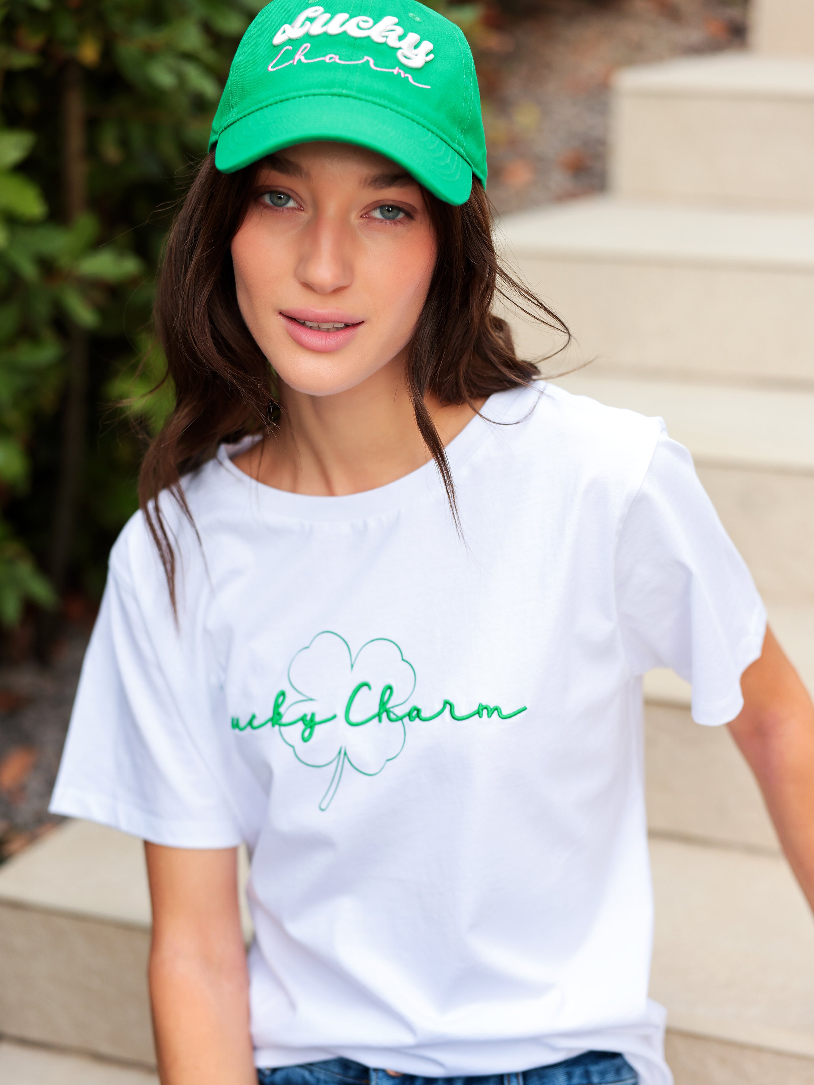 Shiraleah Assorted Set of 6 "Lucky Charm" T-Shirts, White