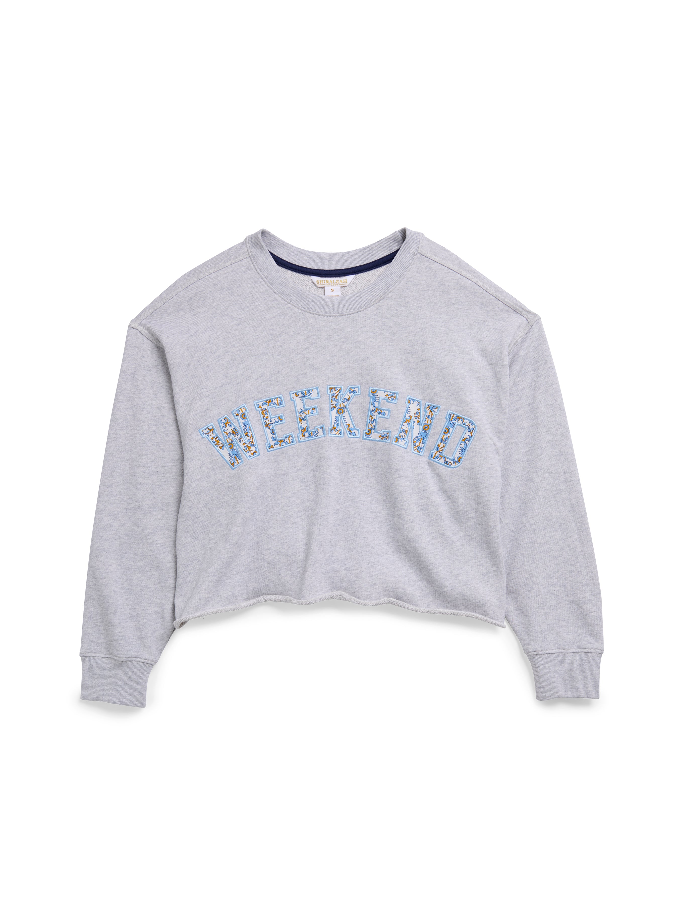 Shiraleah Assorted Set Of 6 "Weekend" Lounge Sweatshirts, Grey