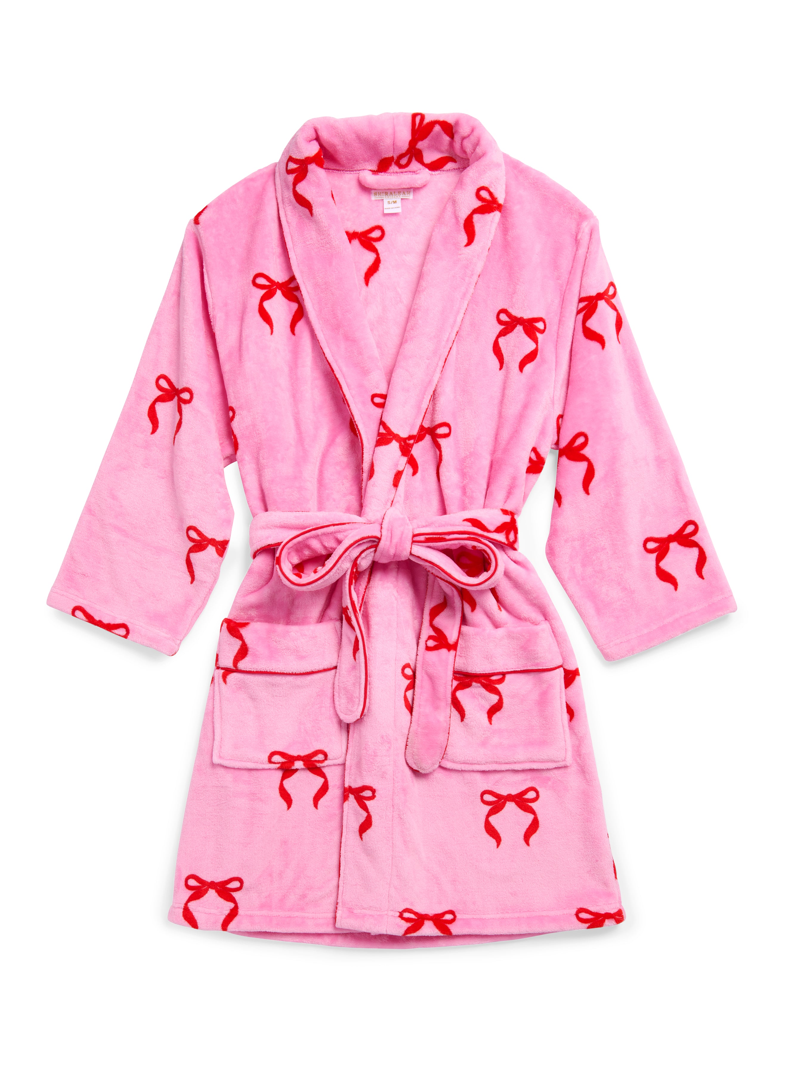 Shiraleah Assorted Set Of 2 Bow Robes, Pink