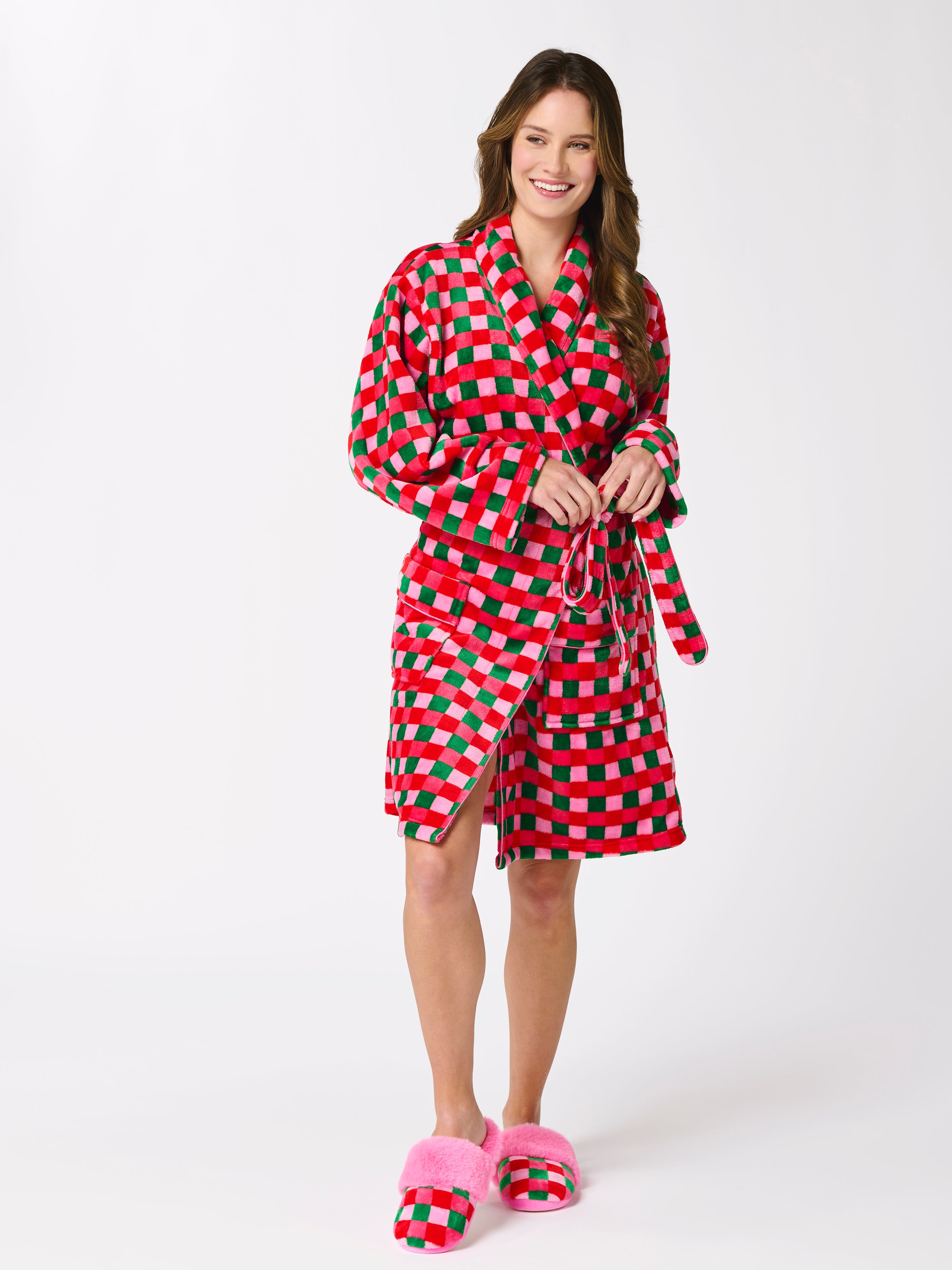 Shiraleah Checkered Robe, Multi