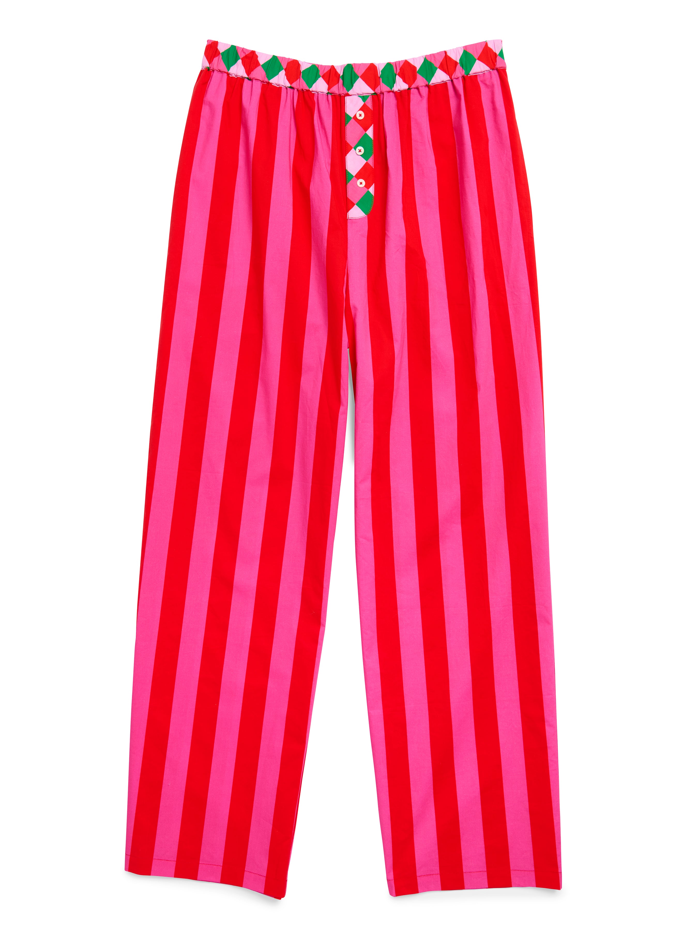 Shiraleah Assorted Set Of 6 Festive Stripe Boxer Pants, Red