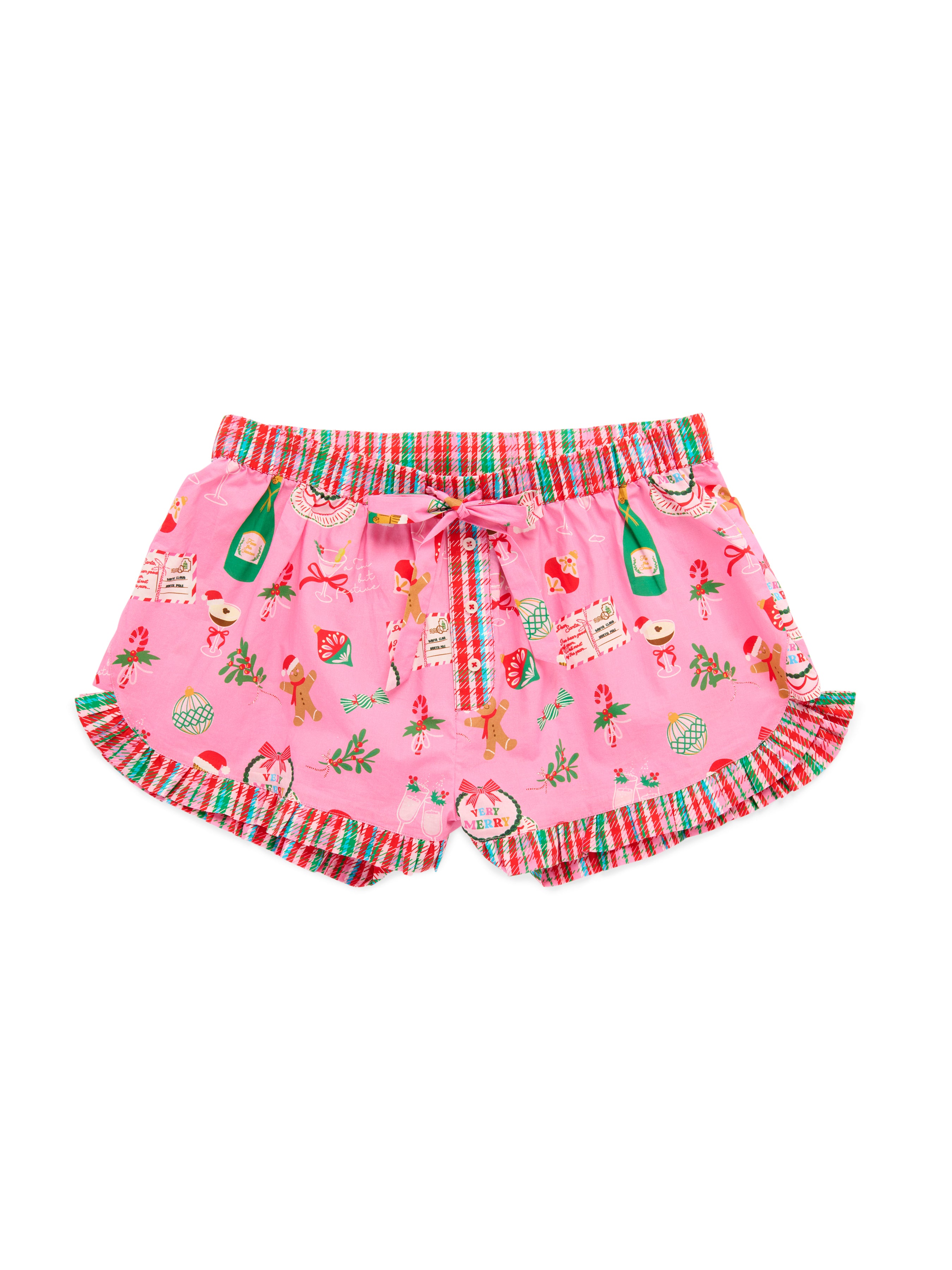Shiraleah Merry Icons Boxer Short, Pink PINK / EXTRA SMALL