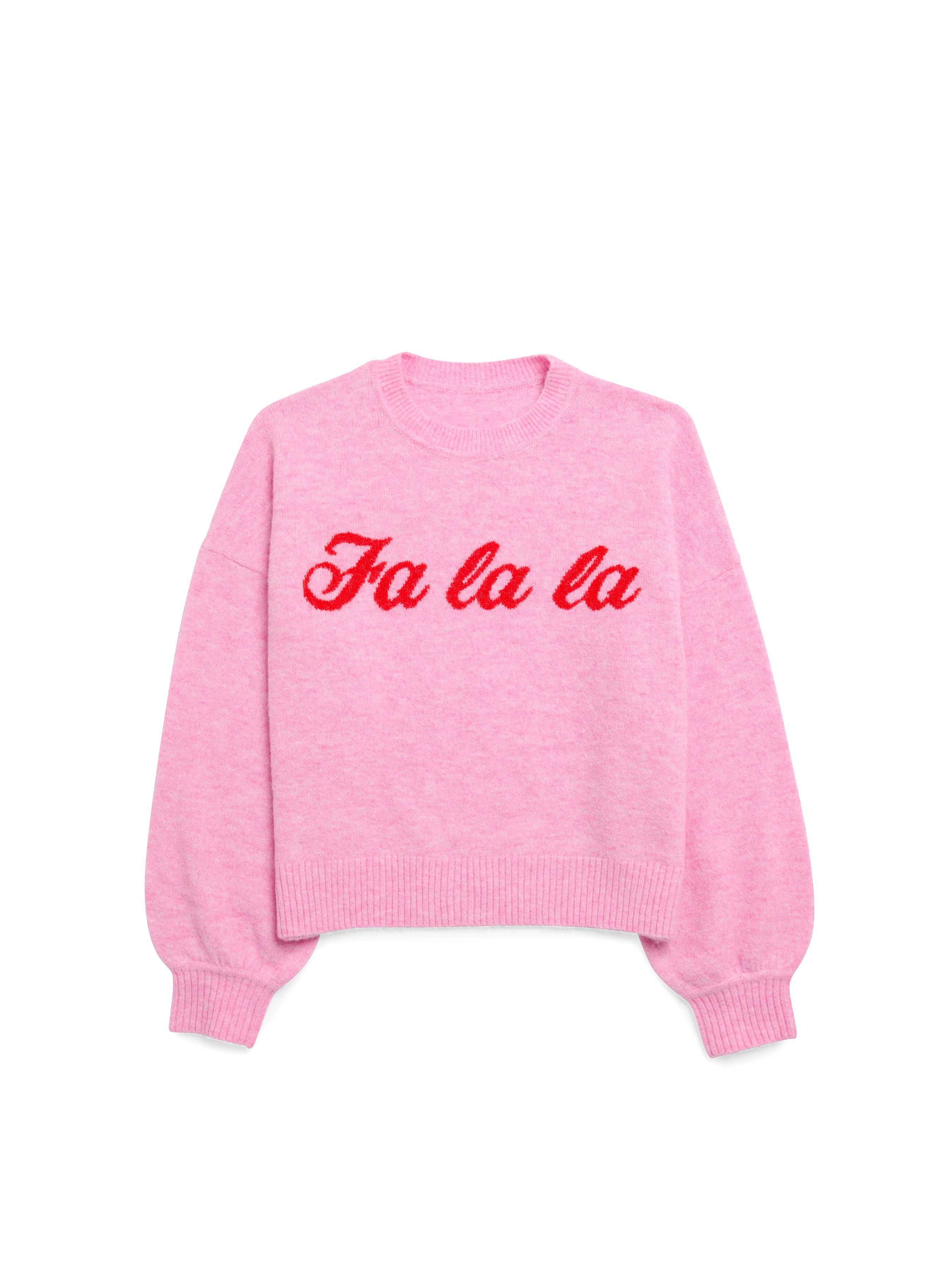 Shiraleah "Fa La La" Sweater, Bubblegum