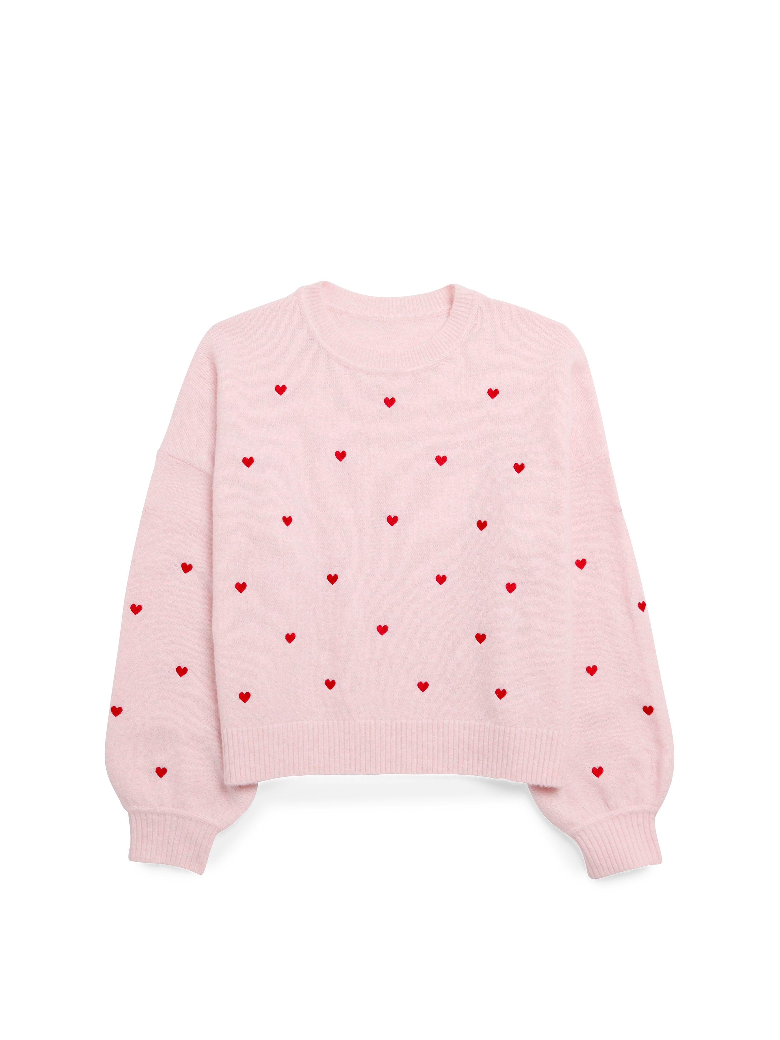 Shiraleah Hearts Sweater, Blush