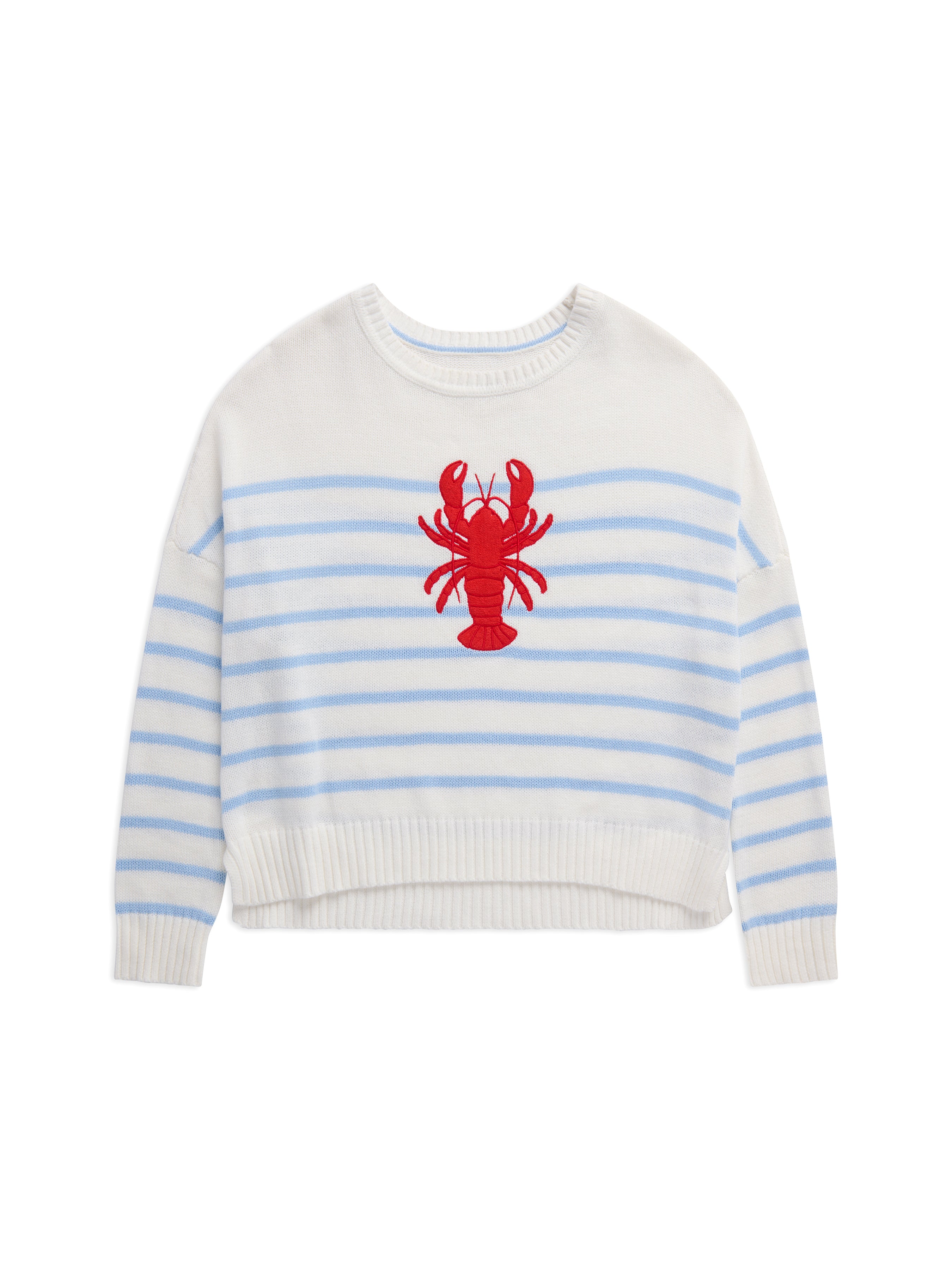 Shiraleah Assorted Set of 7 Lobster Relaxed Fashion Fit Sweaters, White set of 7