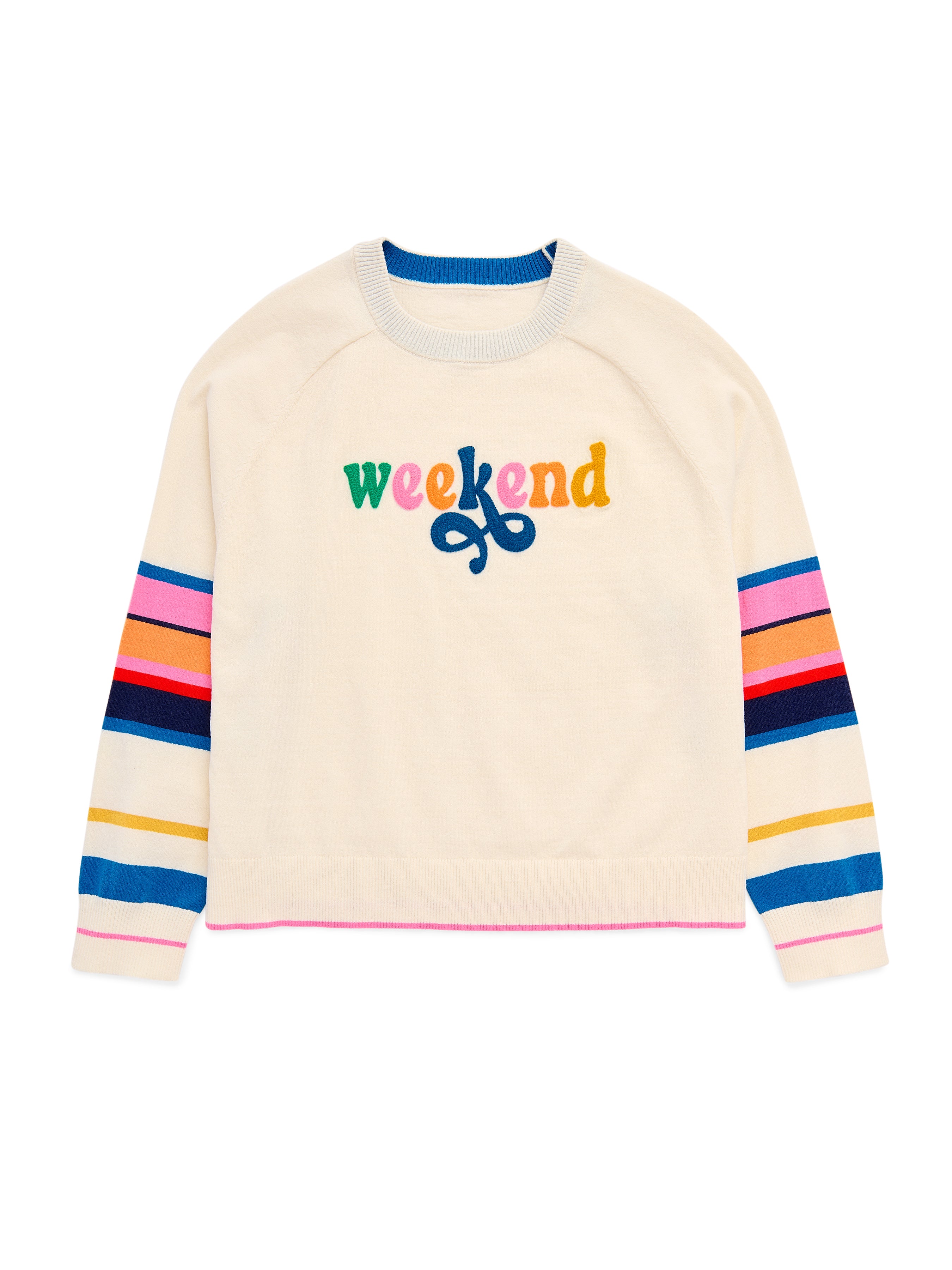 Shiraleah "Weekend" Lightweight Boxy Sweater, Ivory IVORY / EXTRA SMALL