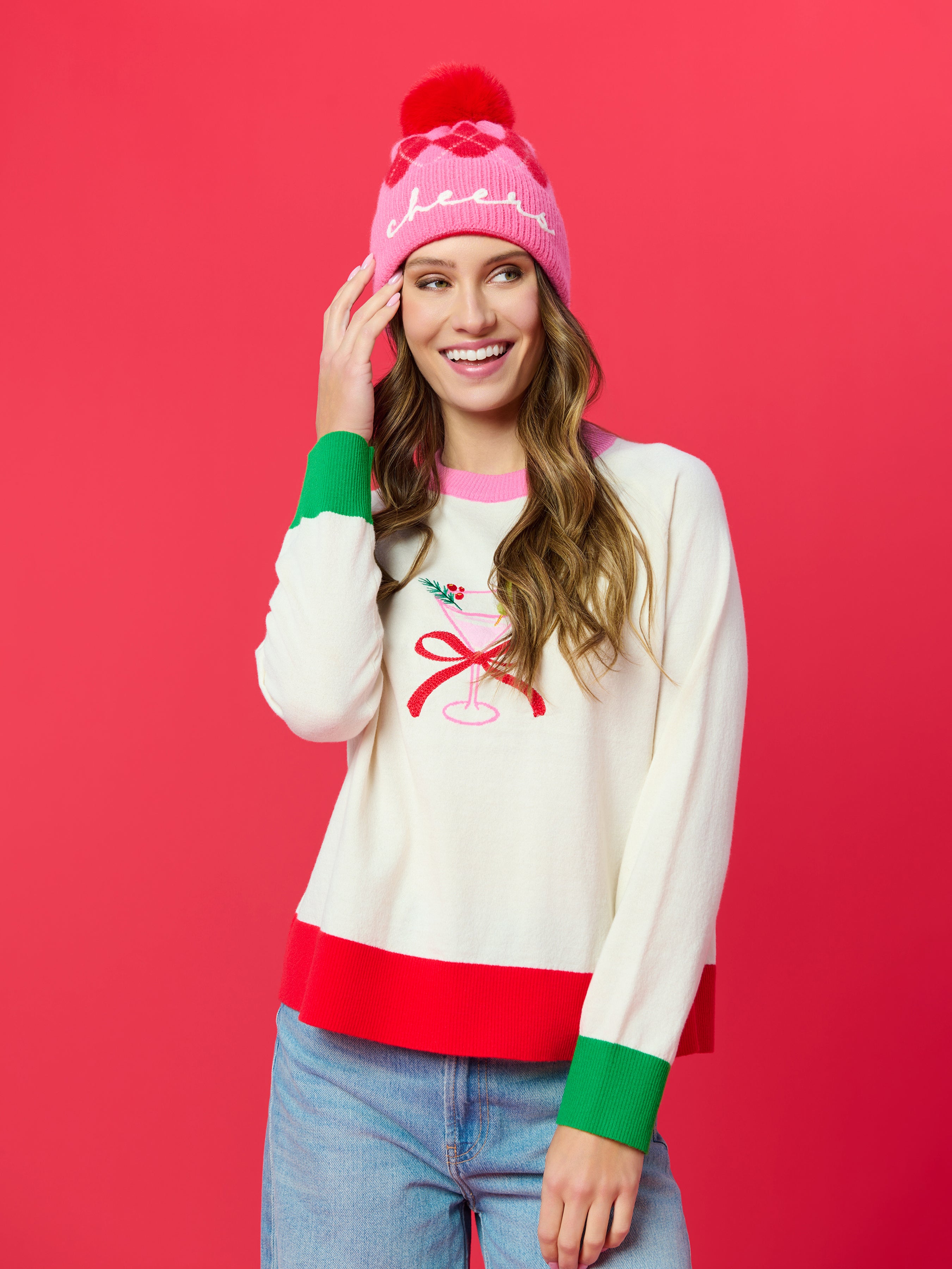 Shiraleah Martini Lightweight Boxy Sweater, Ivory IVORY / EXTRA SMALL