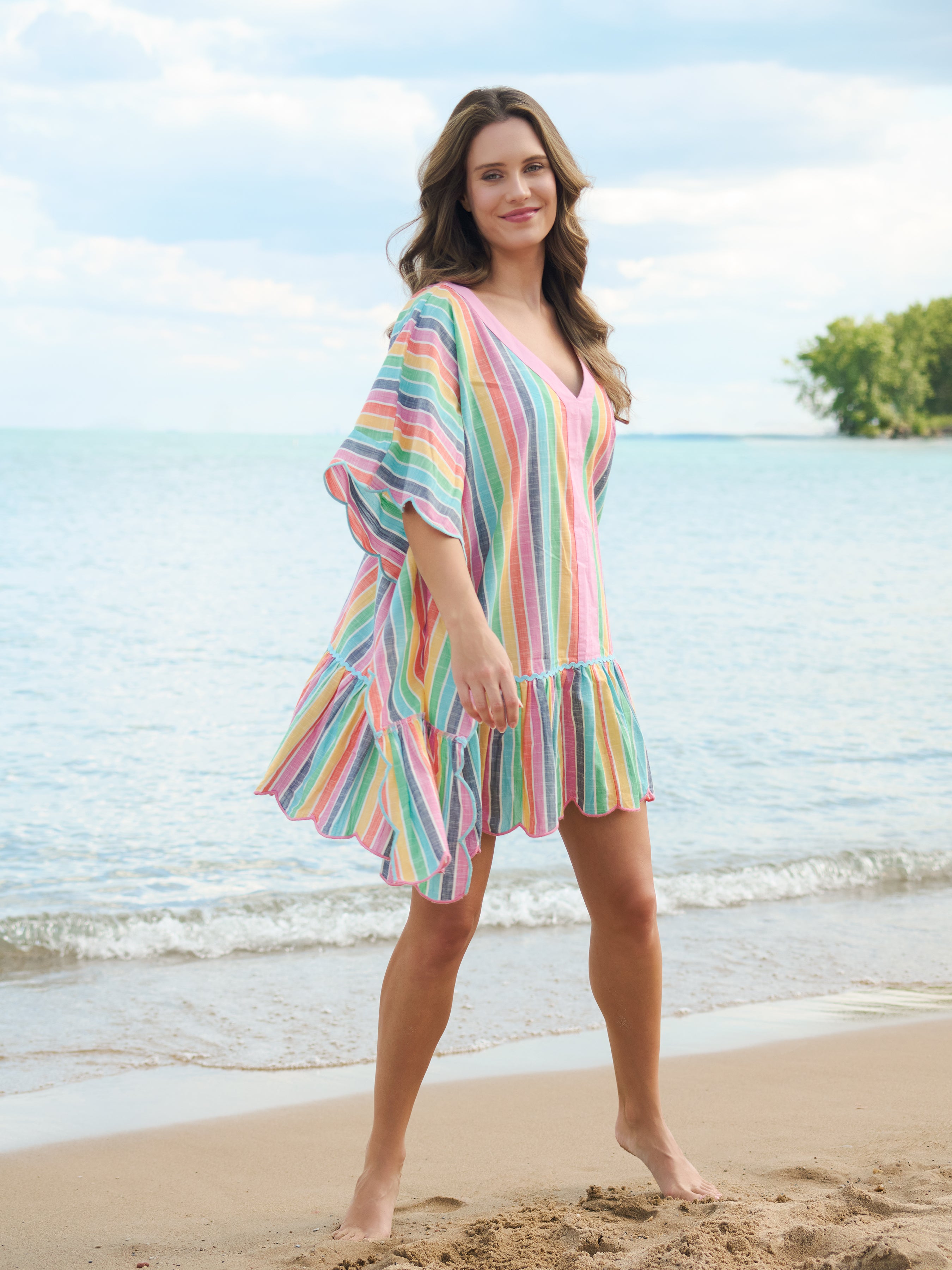 Shiraleah Rosalia Mini Caftan MULTI