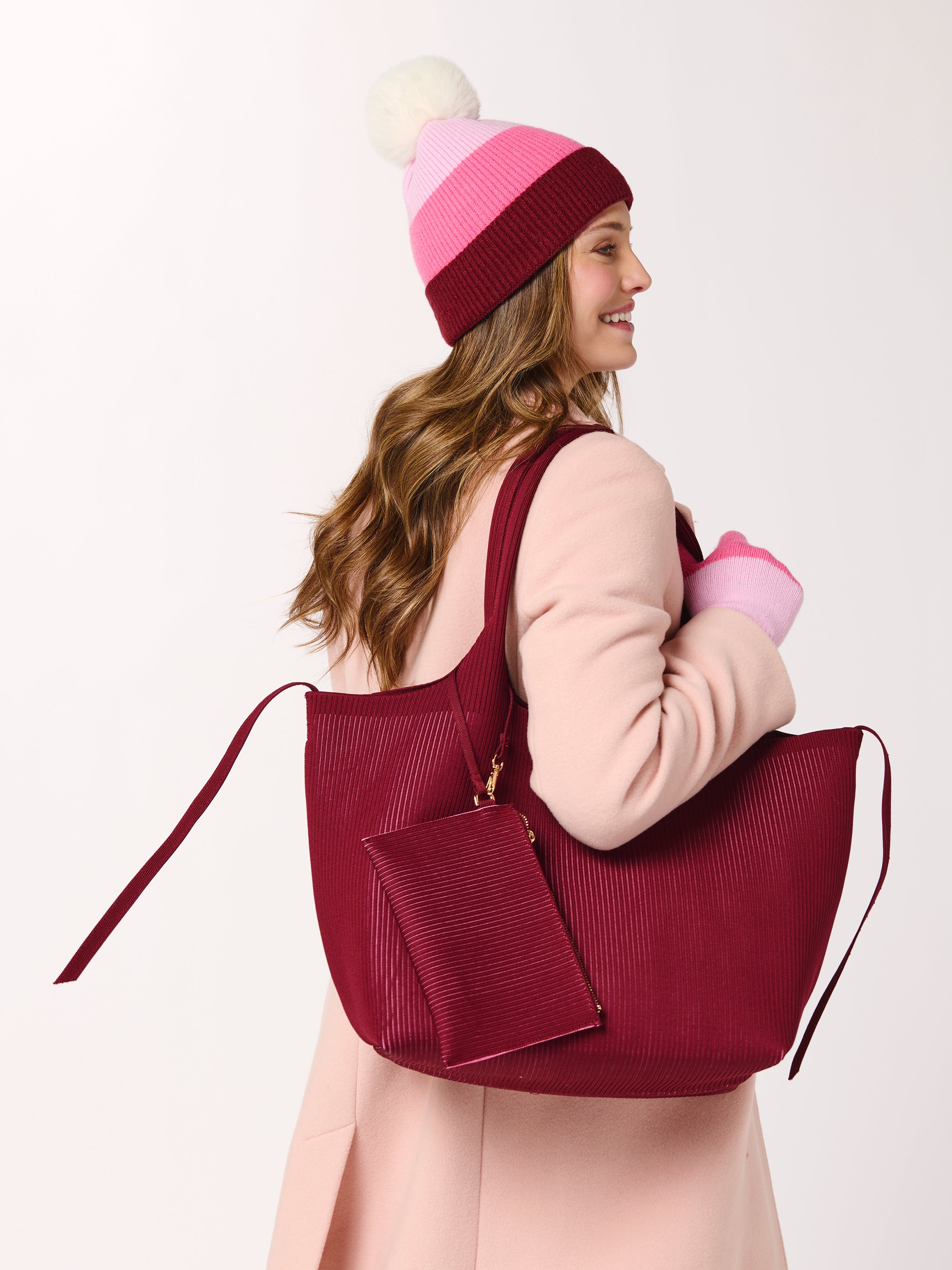 Shiraleah Charlotte Beanie WINE