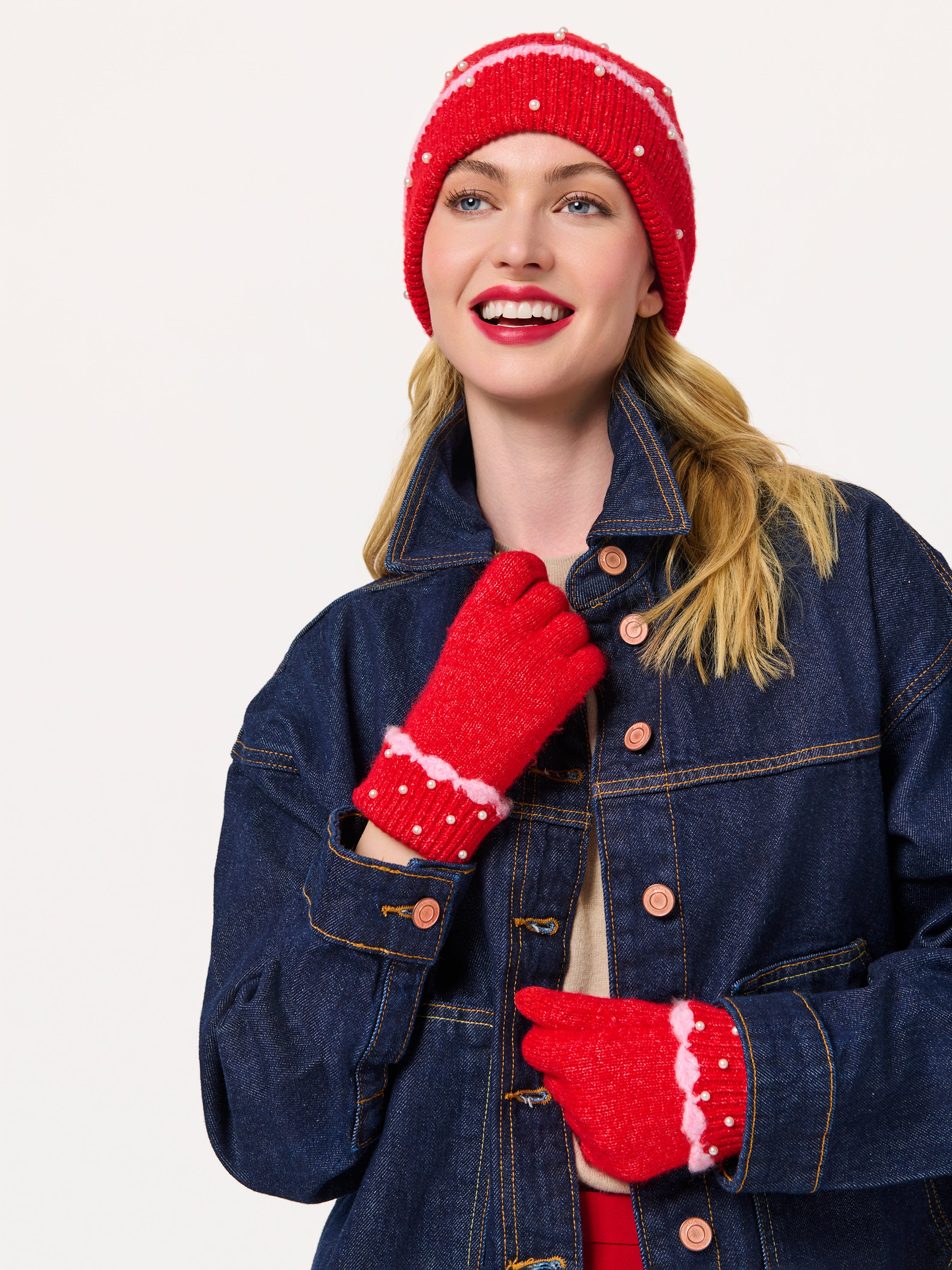Shiraleah Mila Beanie RED / OS