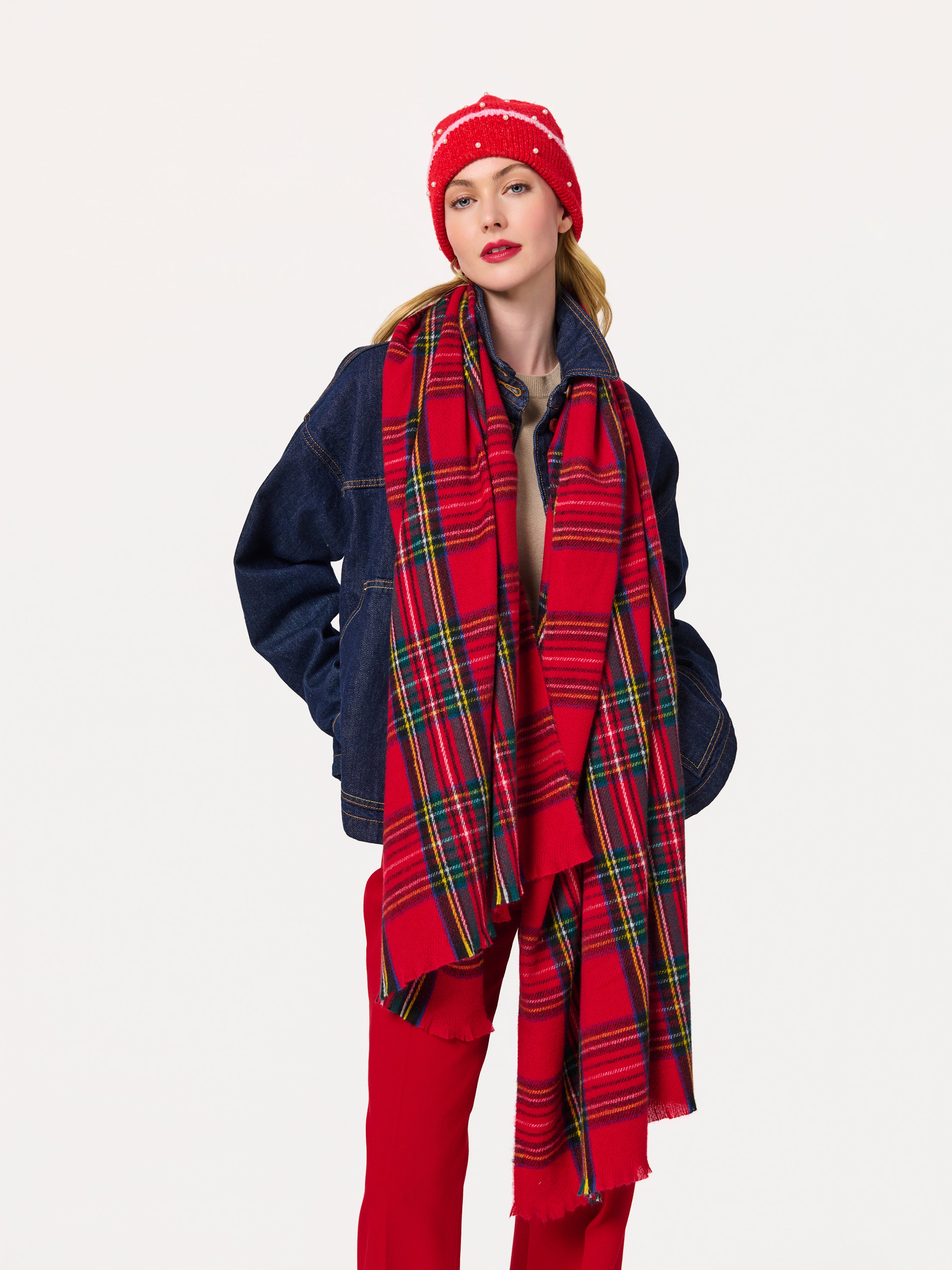 Shiraleah Mila Beanie RED / OS