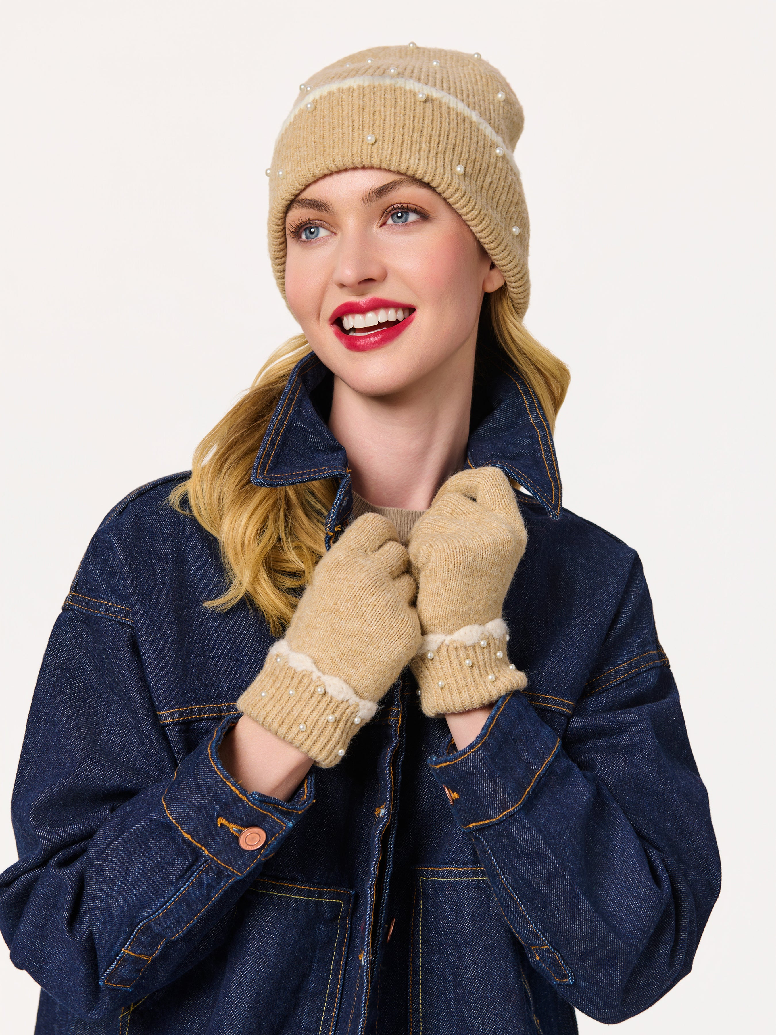 Shiraleah Mila Beanie TAN / OS
