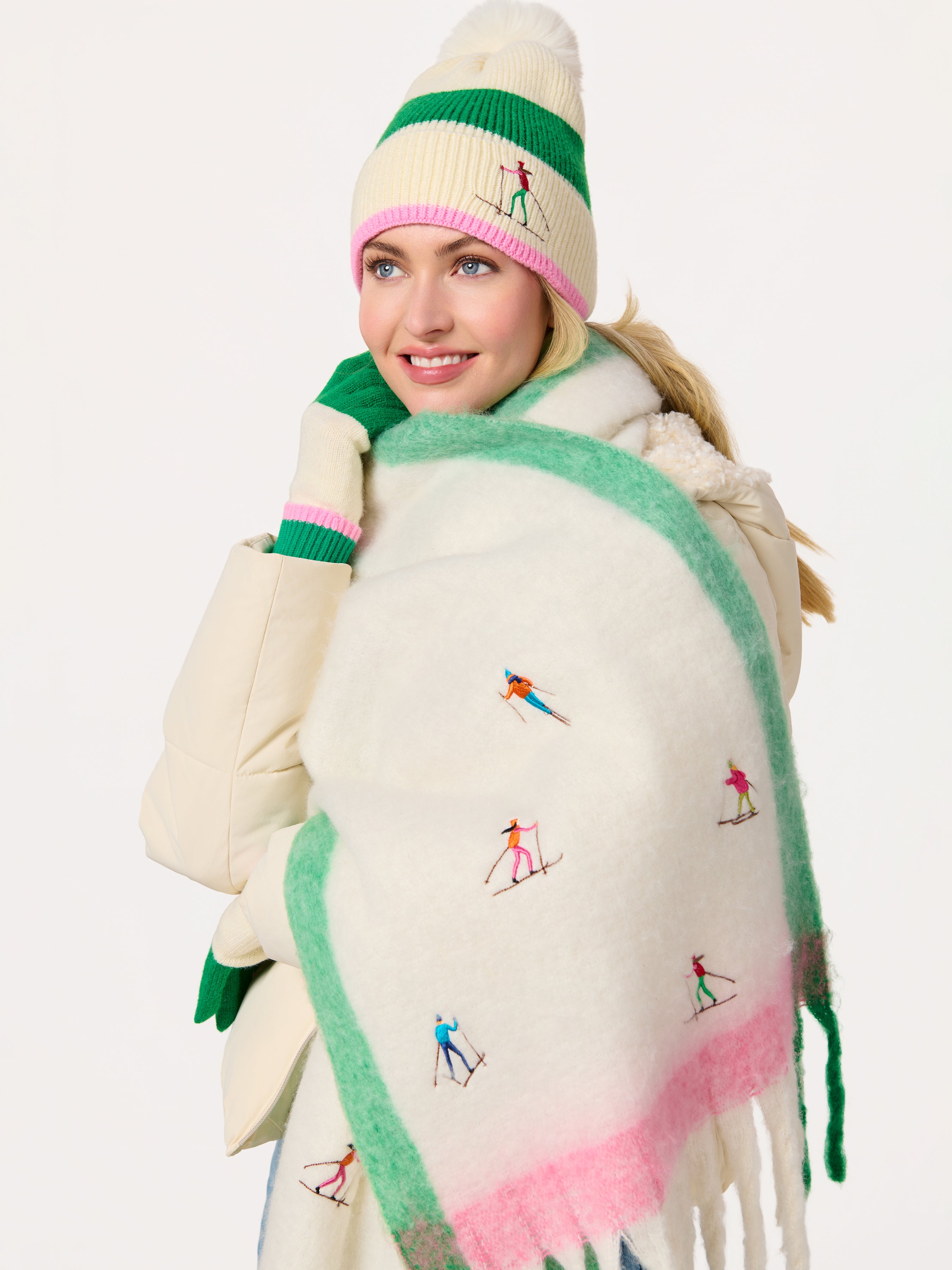 Shiraleah Alpine Beanie, Ivory