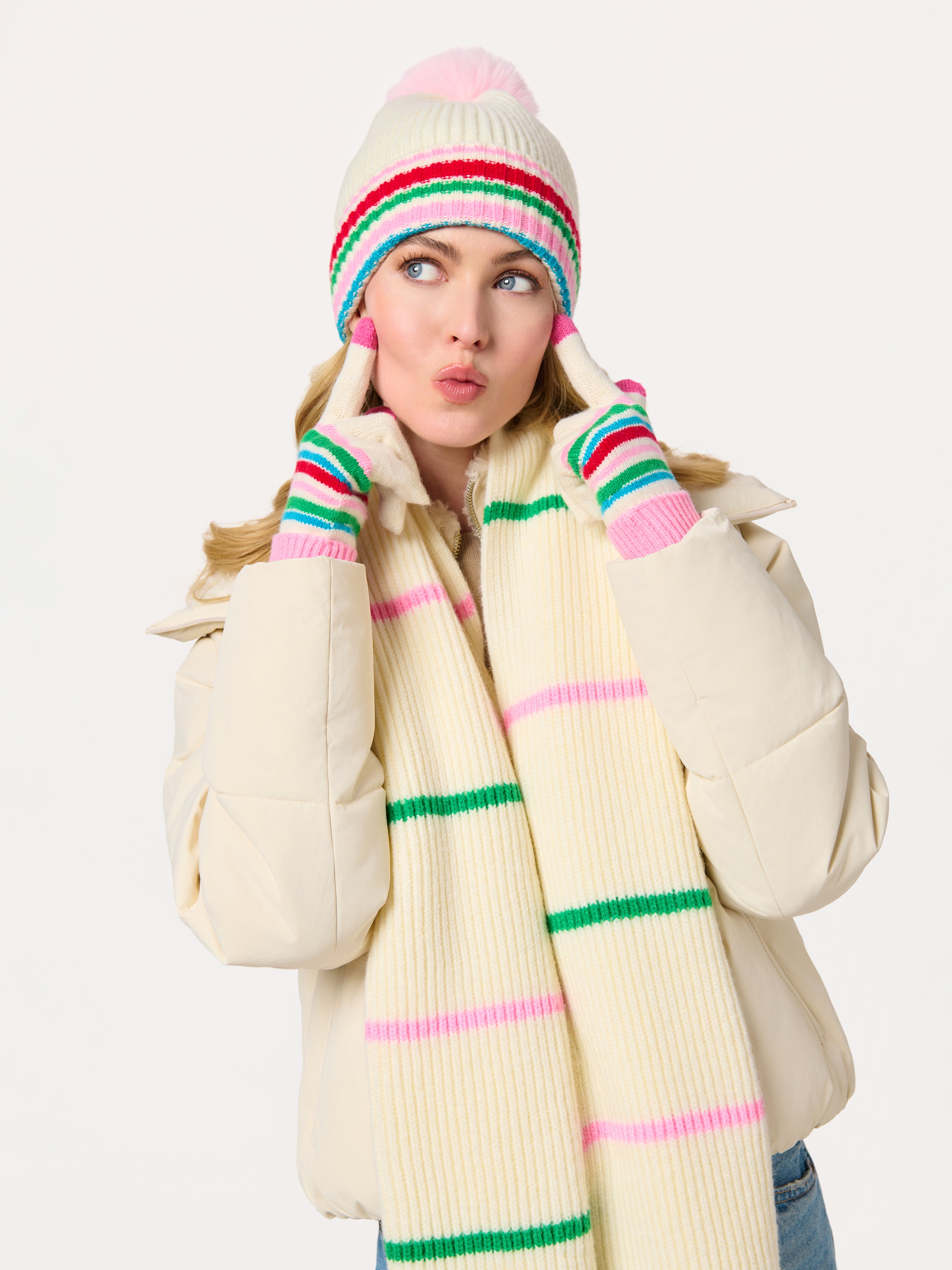 Shiraleah Elle Beanie IVORY / OS