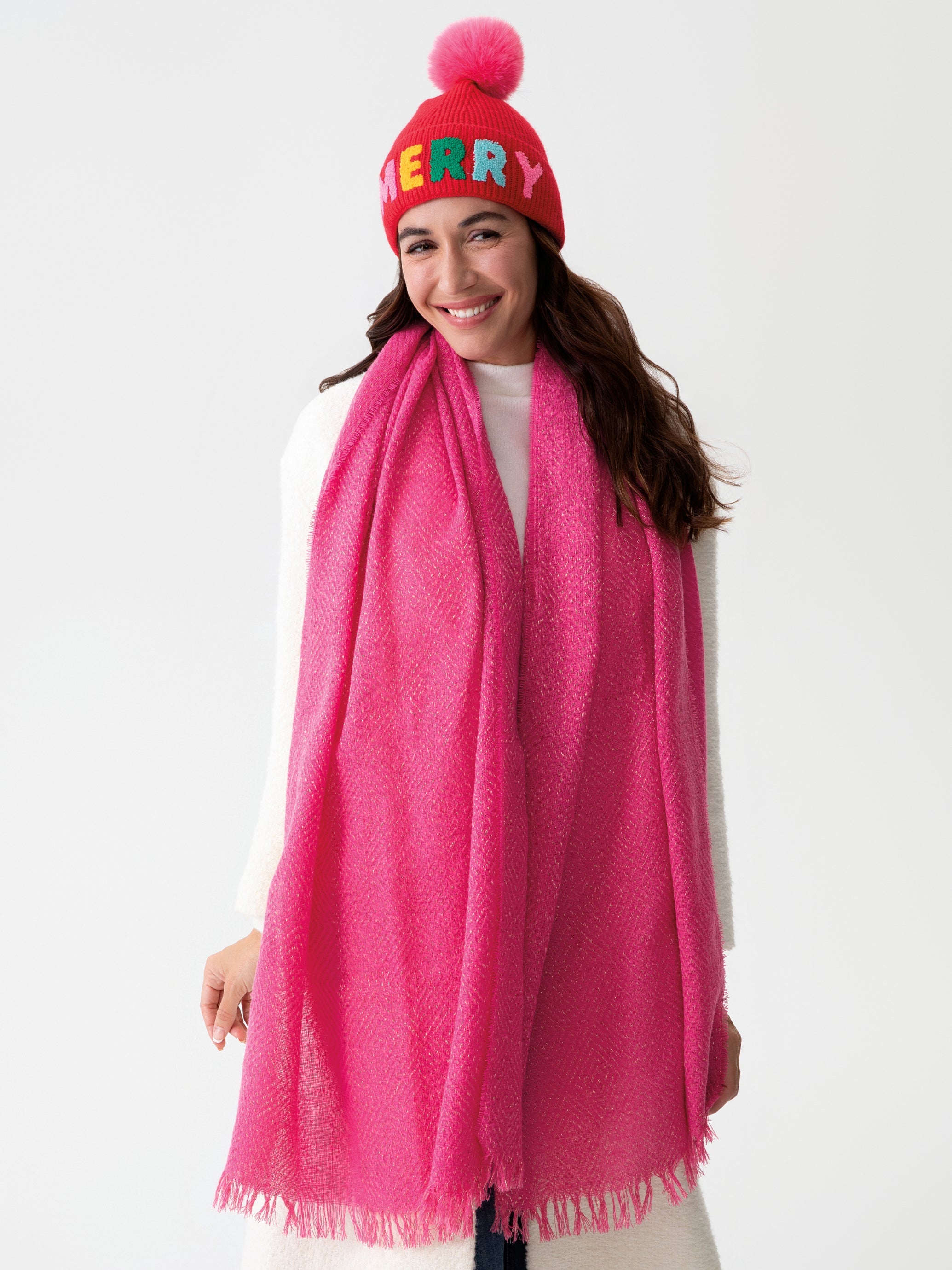 Shiraleah Belle Scarf, Pink