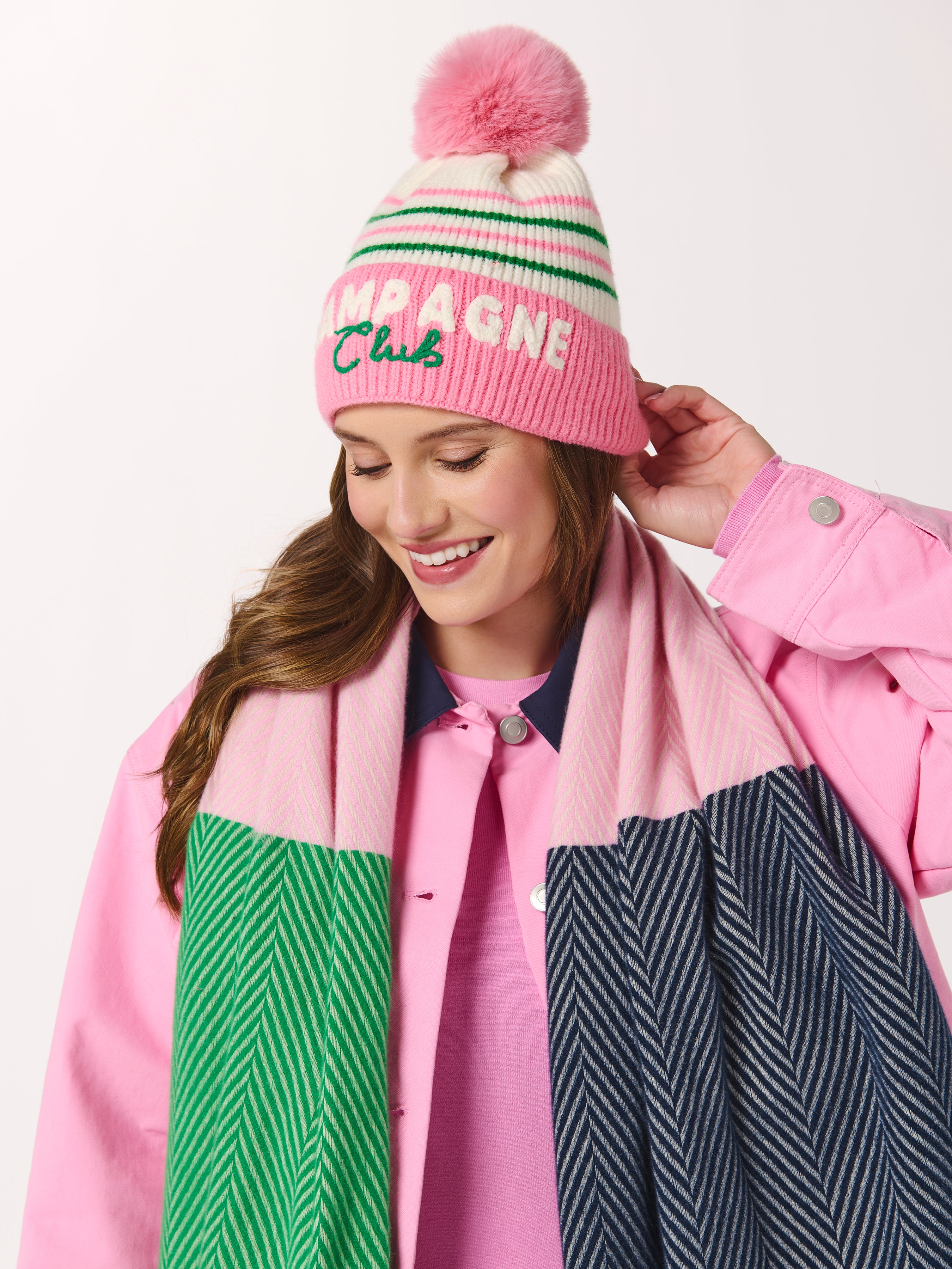 Shiraleah "Champagne Club" Beanie, Multi