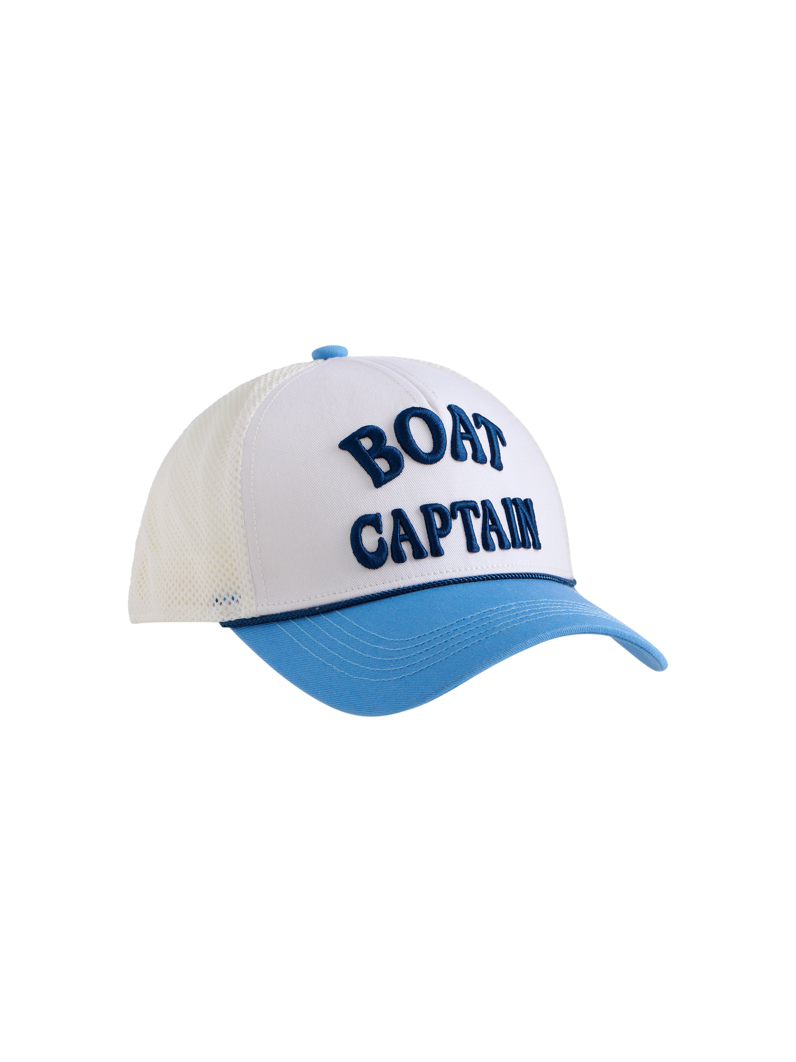 Shiraleah "Boat Captain" Trucker Hat, White