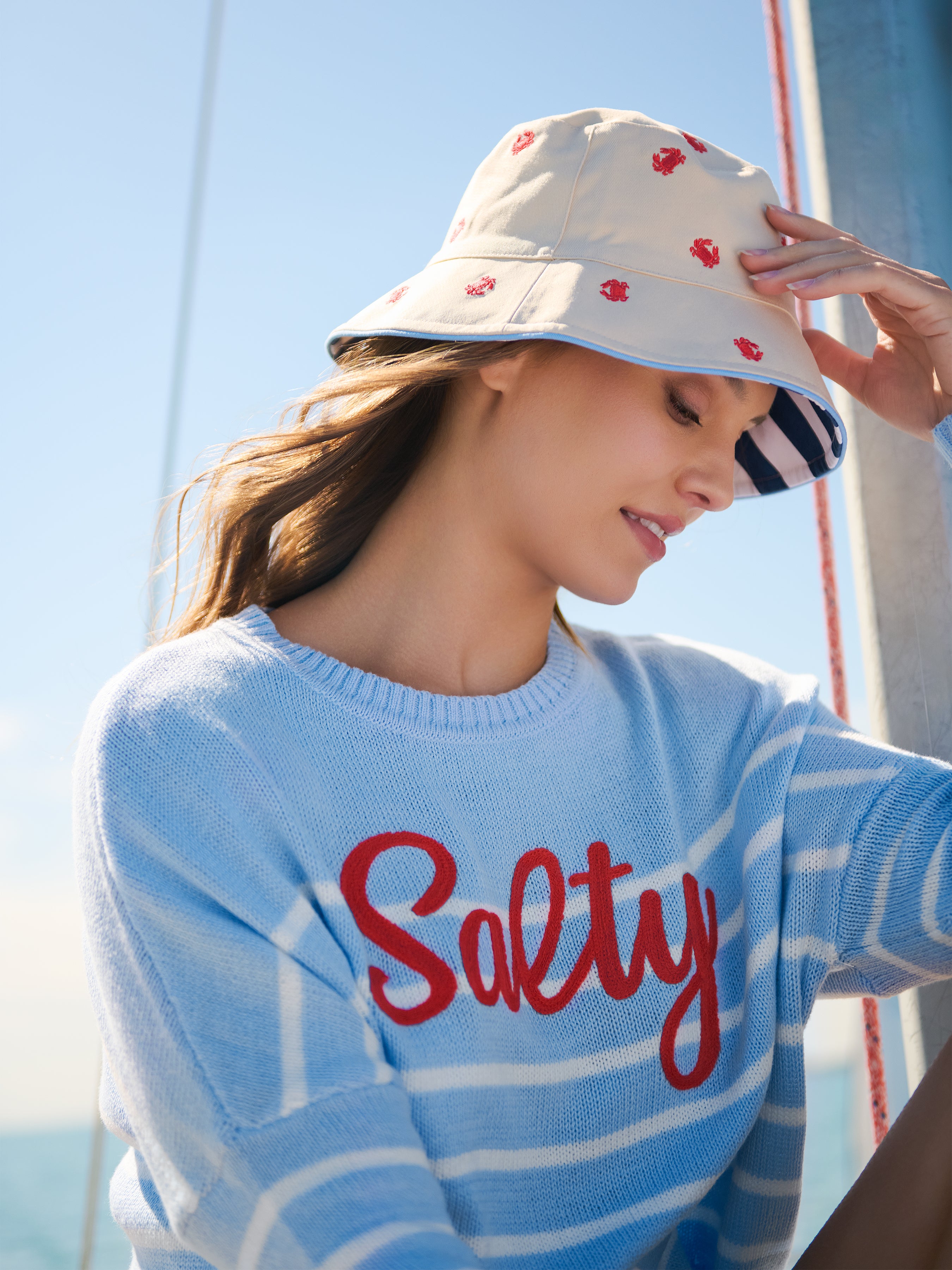 Shiraleah Lobster Reversible Bucket Hat, Multi