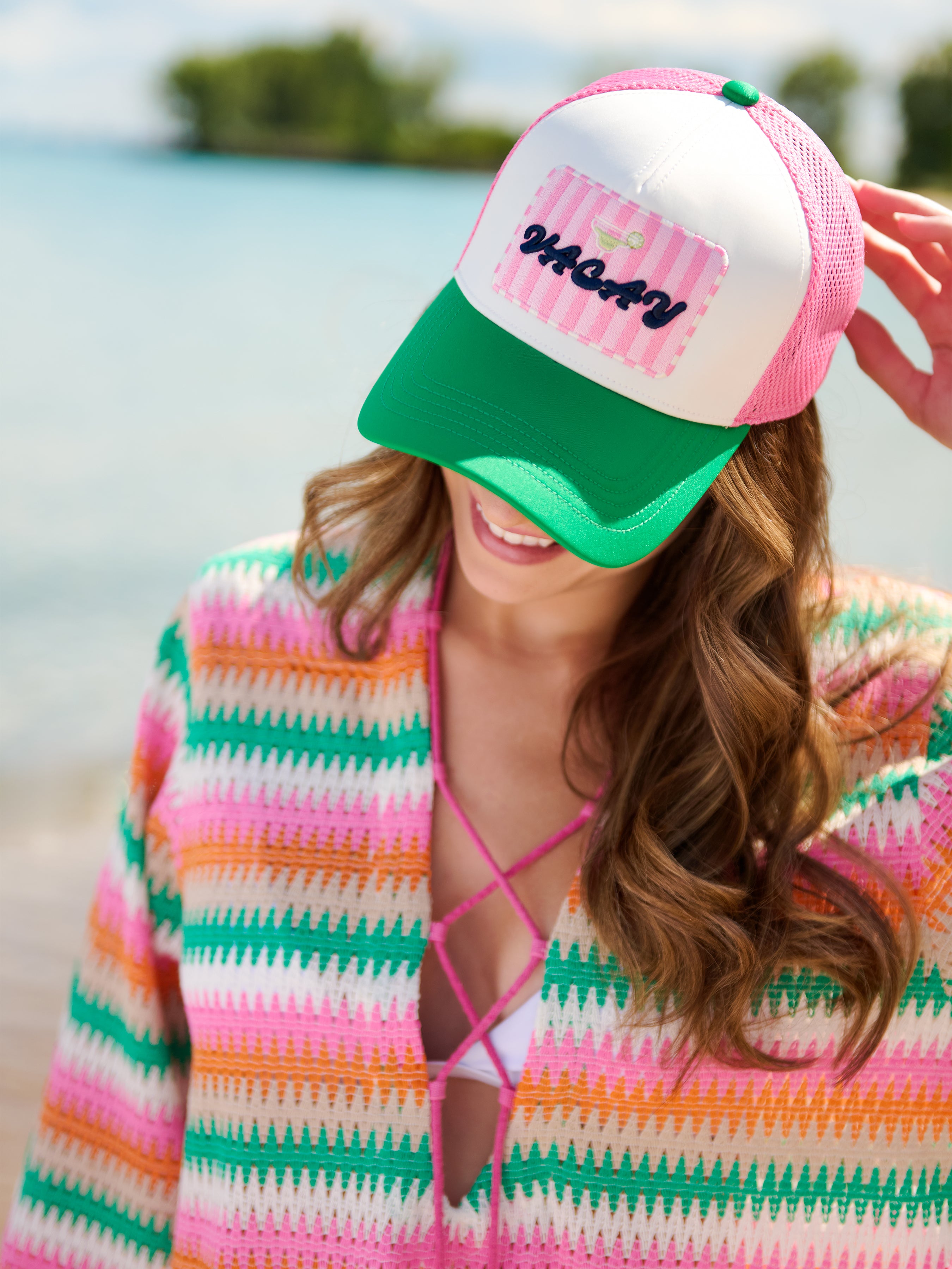 Shiraleah "Vacay" Trucker Hat, Multi