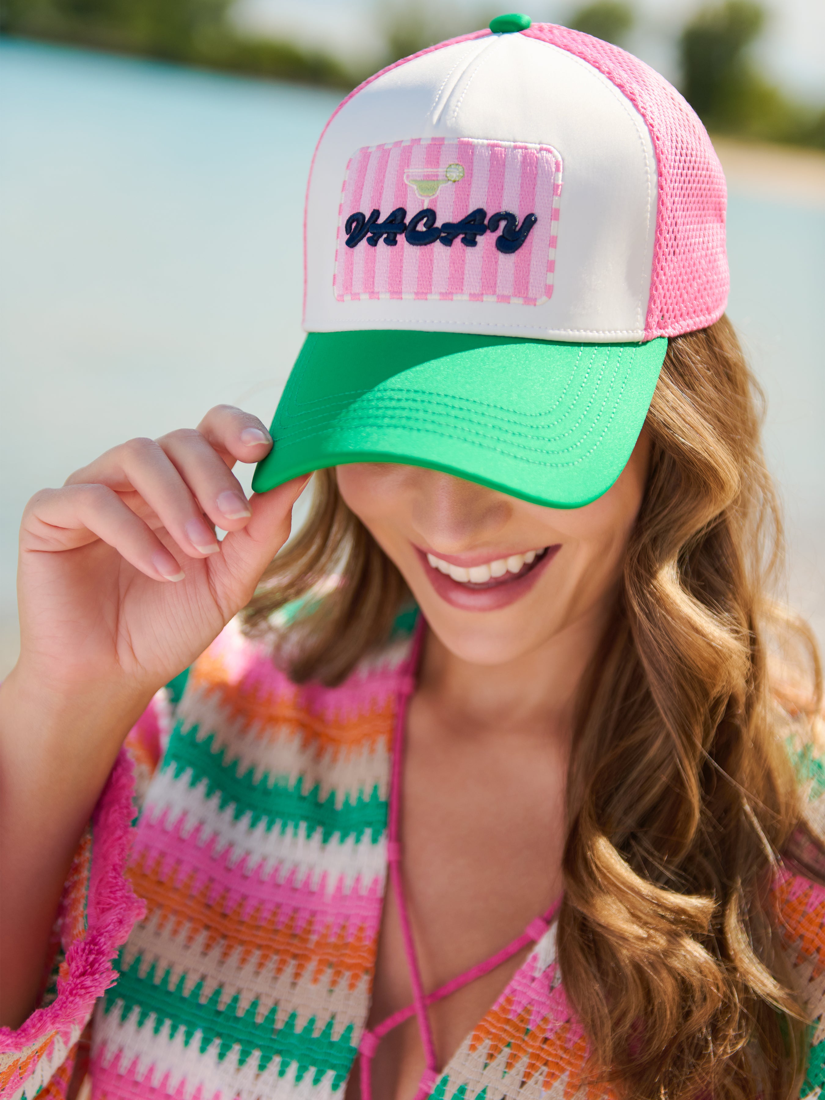 Shiraleah "Vacay" Trucker Hat, Multi