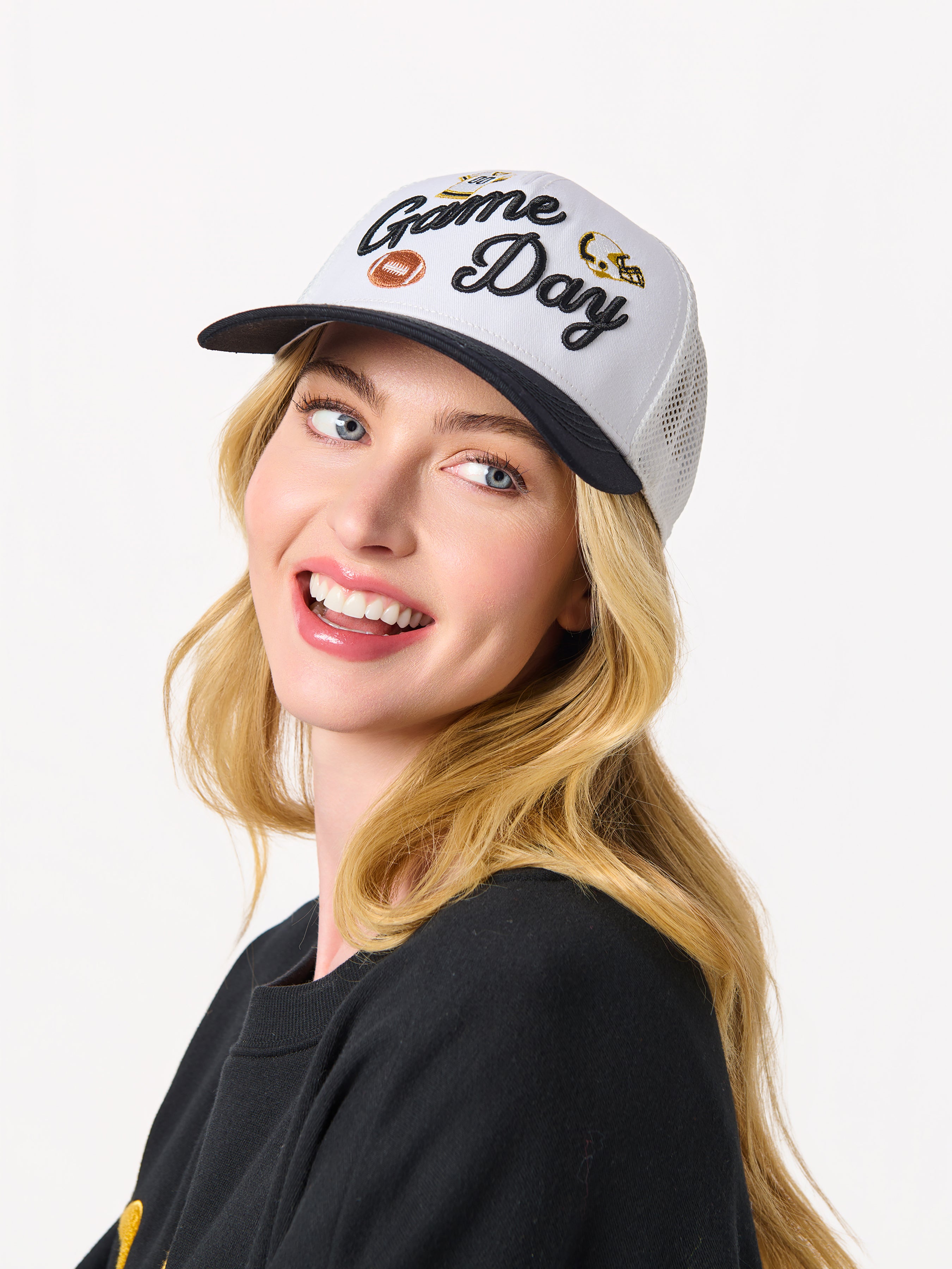 Shiraleah "Game Day" Trucker Hat BLACK / OS