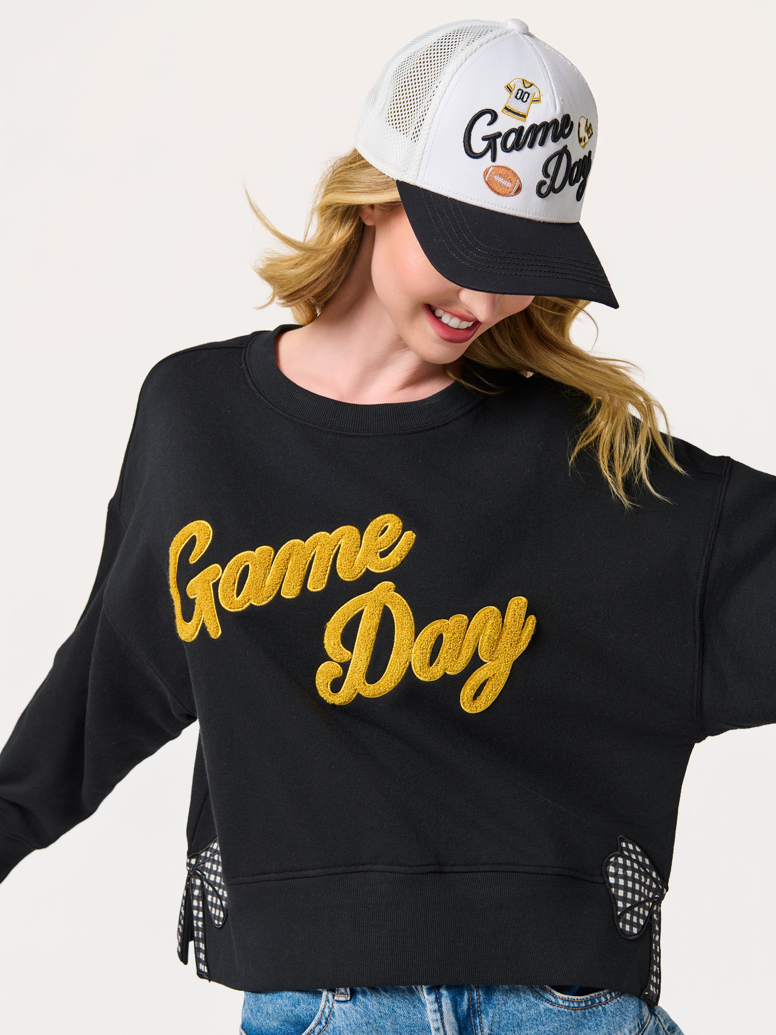 Shiraleah "Game Day" Trucker Hat BLACK / OS