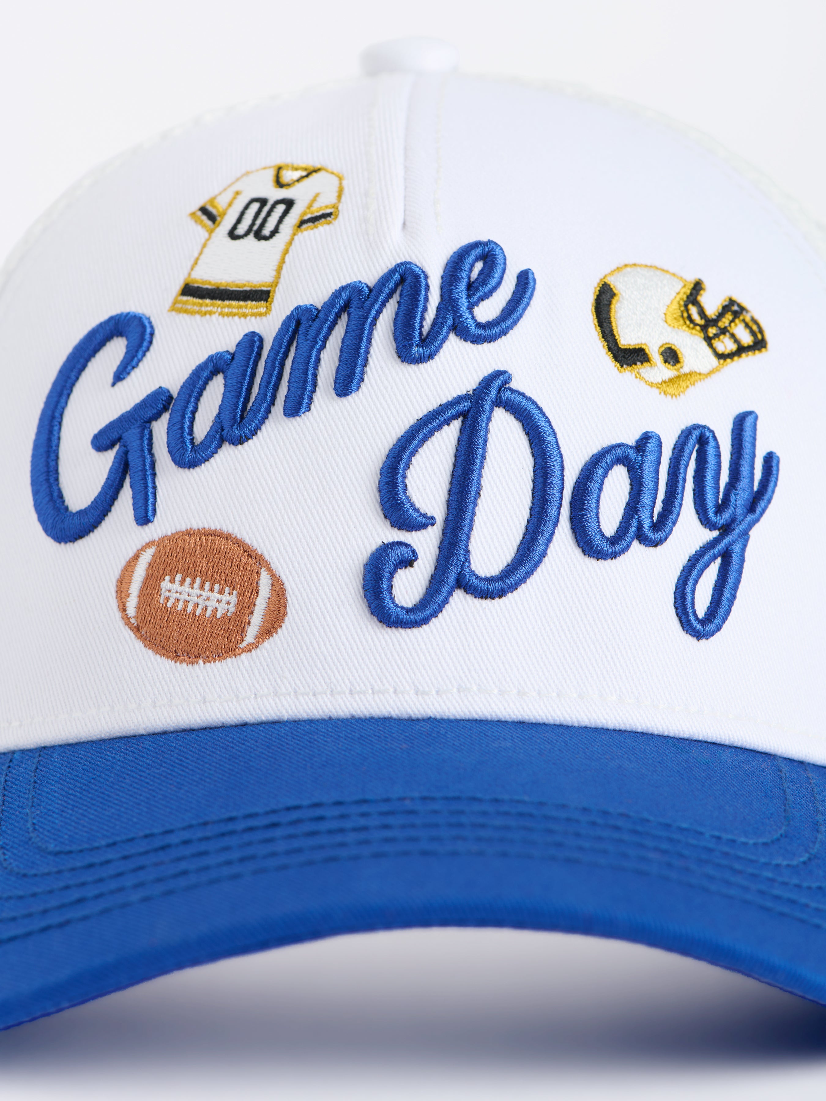 Shiraleah "Game Day" Trucker Hat BLUE / OS