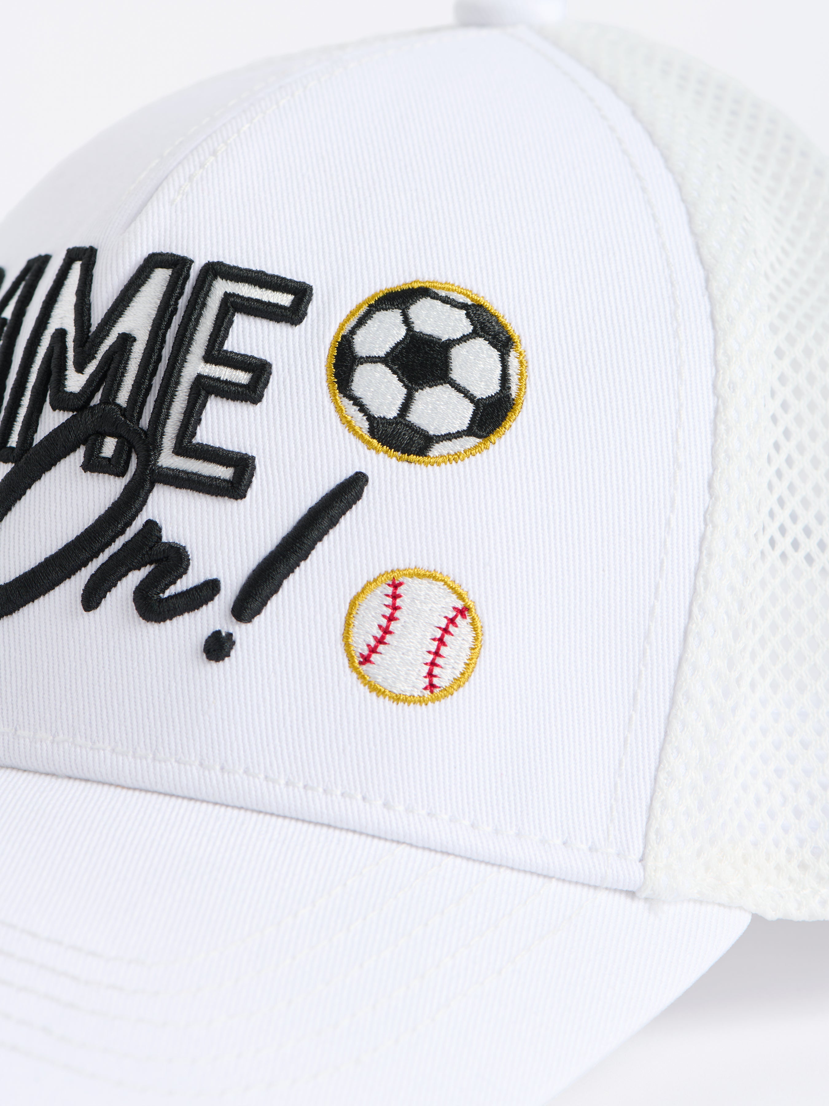 Shiraleah "Game On" Trucker Hat, White