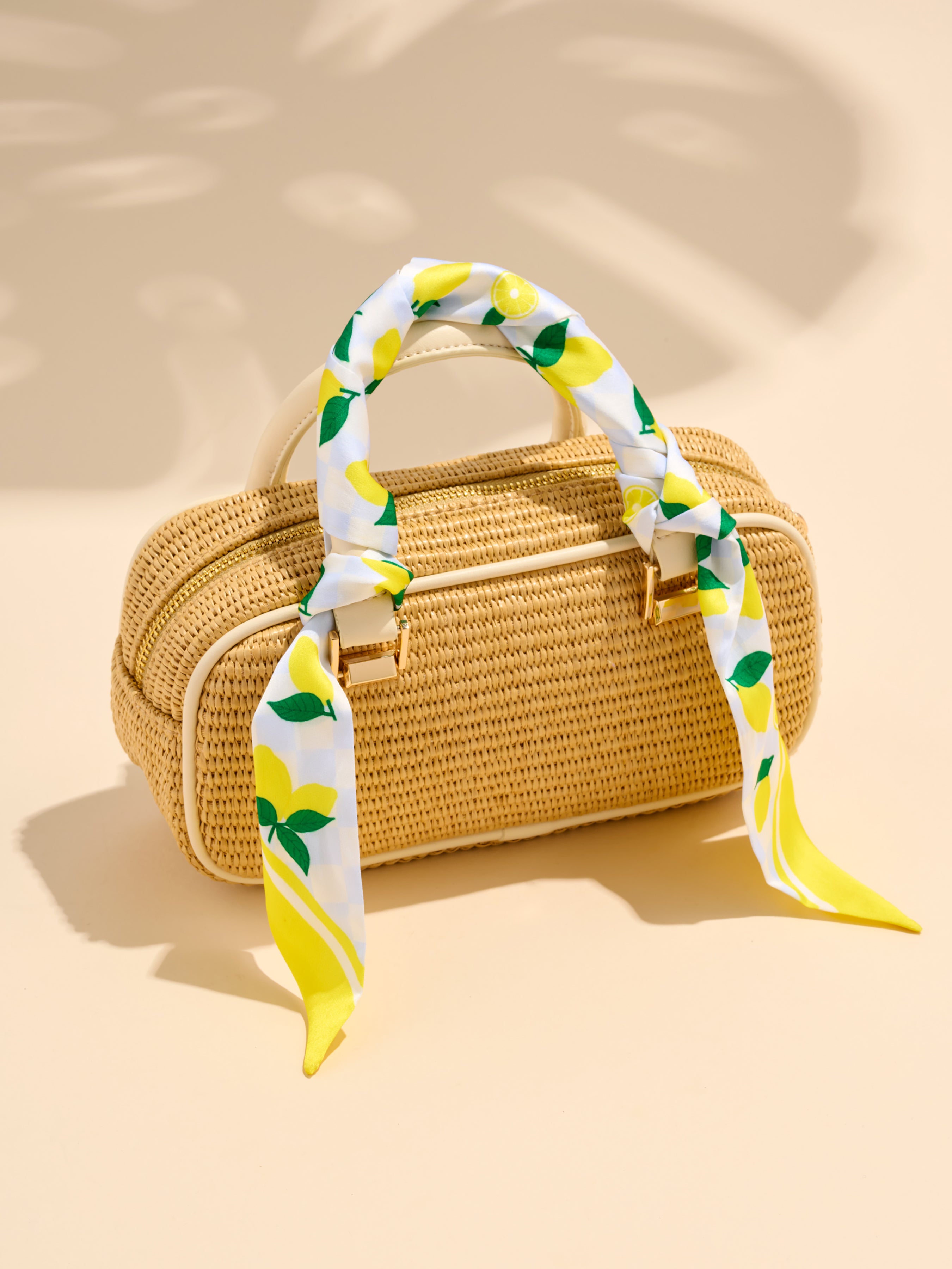 Shiraleah Assorted Set of 2 Coastal Citrus Twilly Scarf, Multi