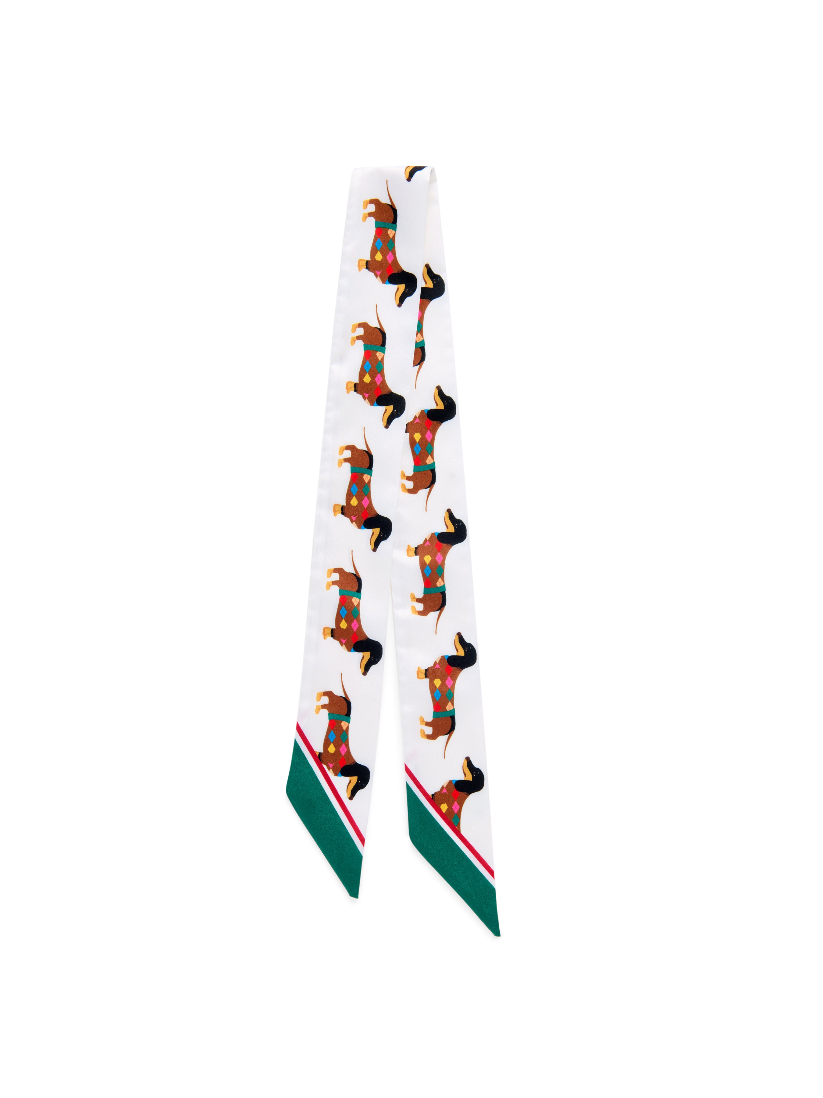 Shiraleah Doggies Twilly Scarf, Ivory