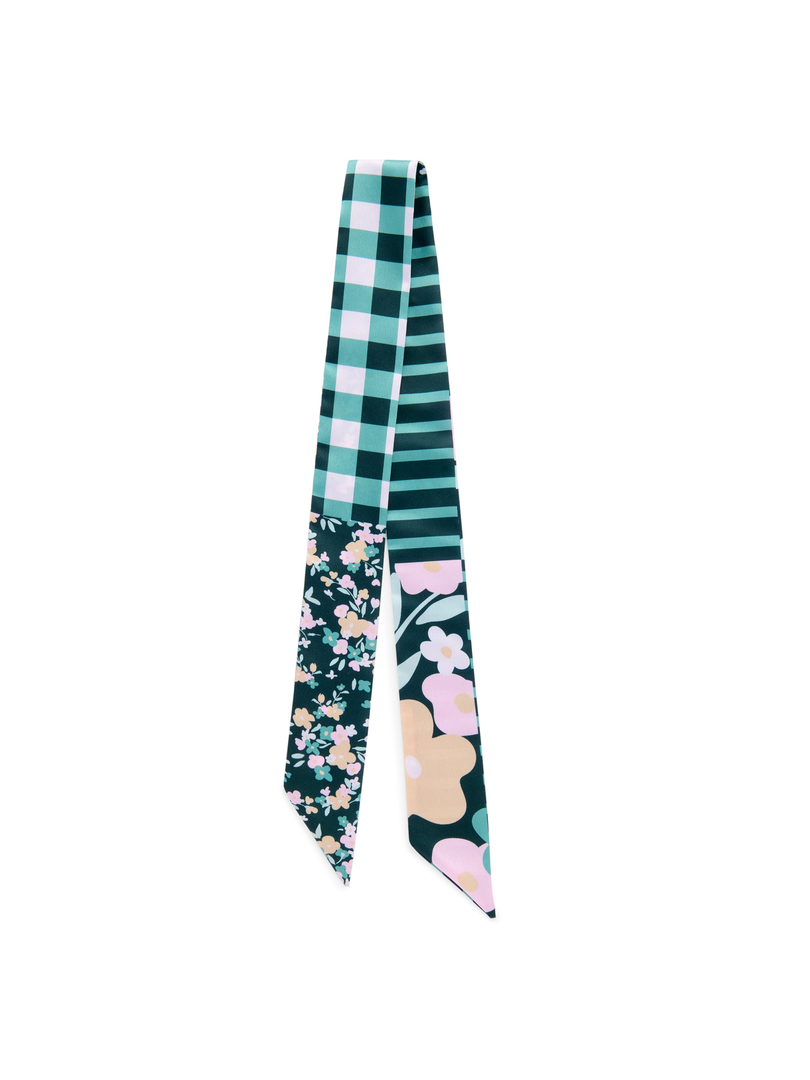 Shiraleah Floral Twilly Scarf GREEN / OS