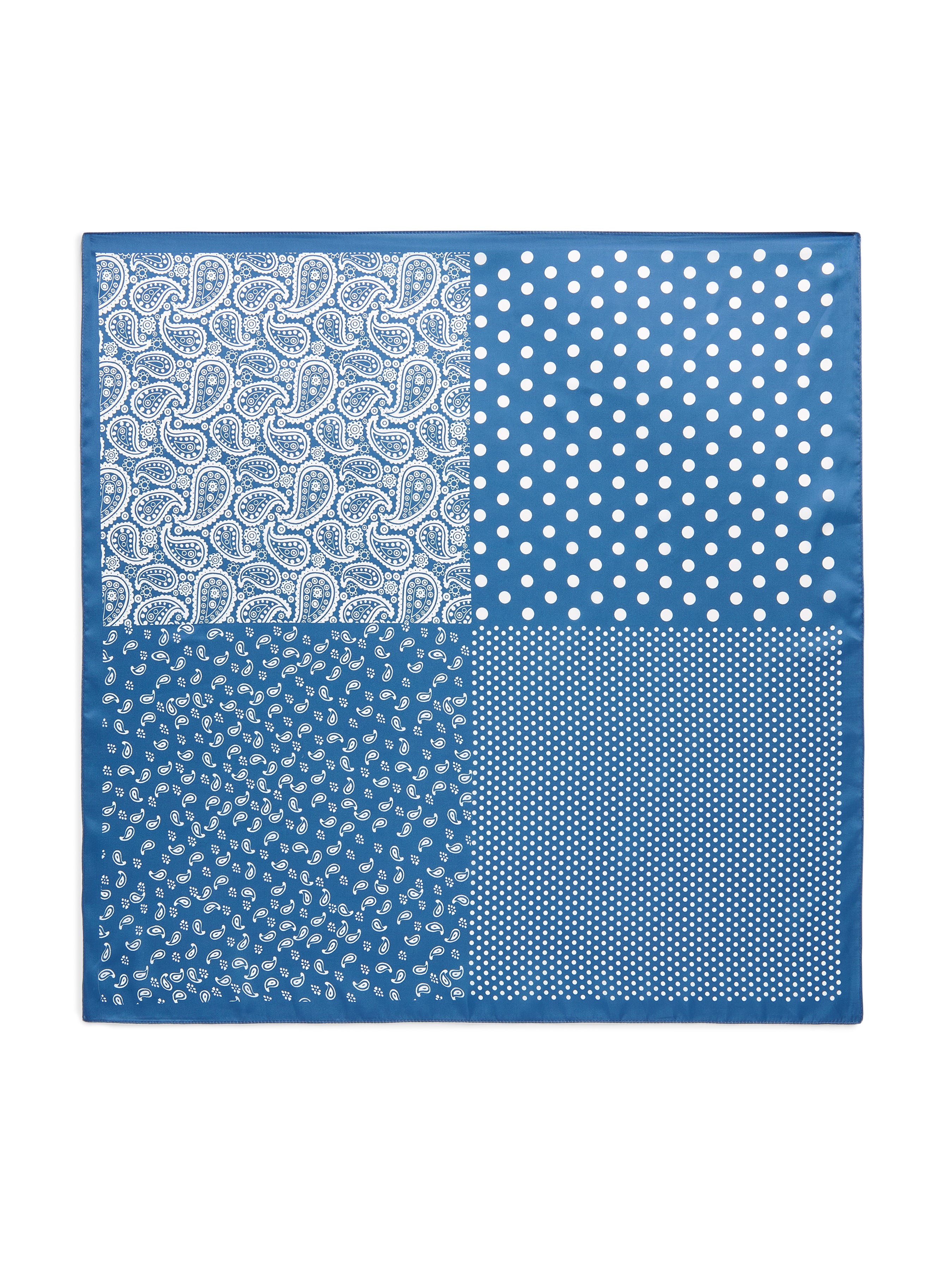 Shiraleah Paisley Square Scarf BLUE / OS