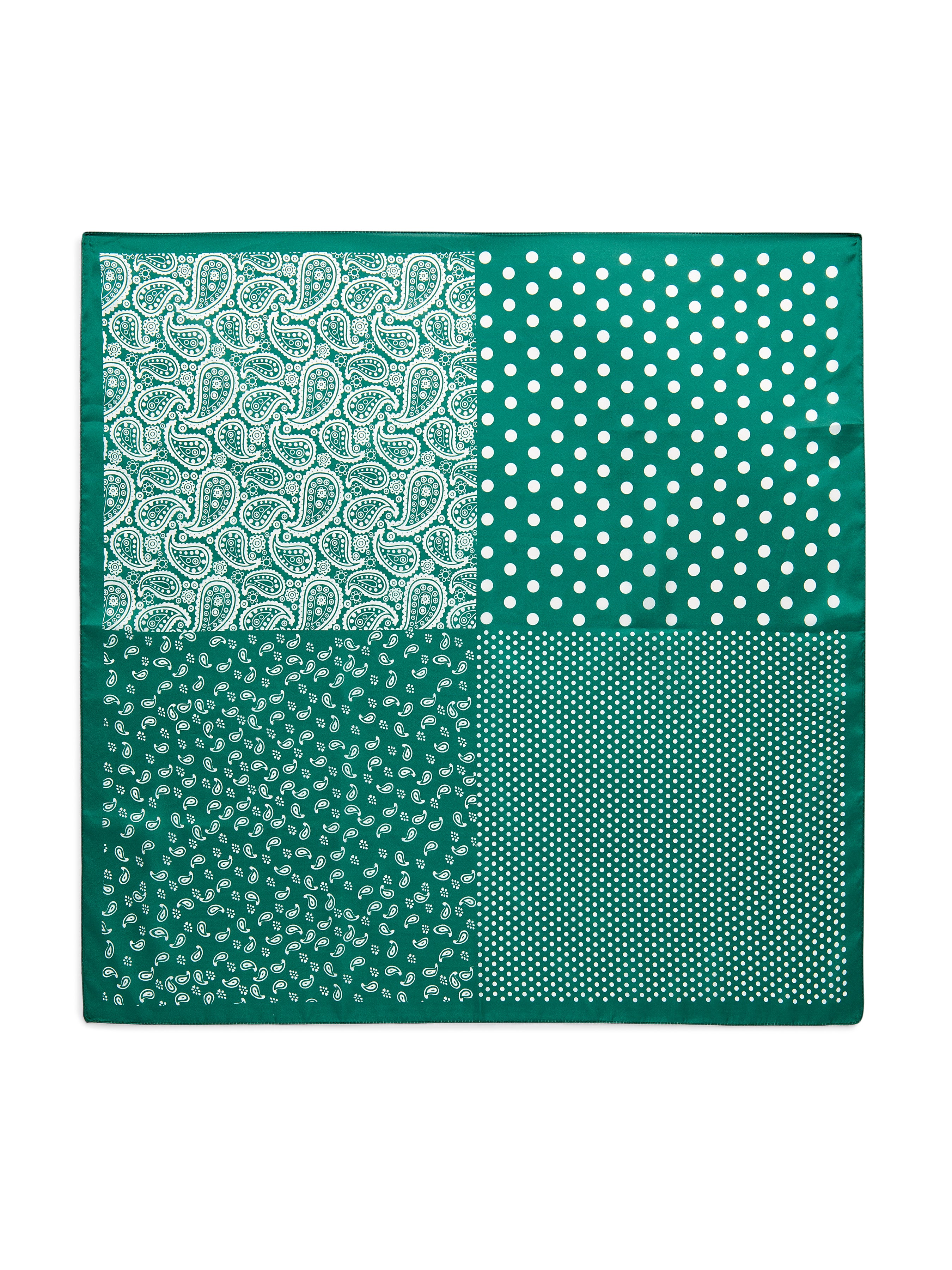 Shiraleah Paisley Square Scarf GREEN / OS