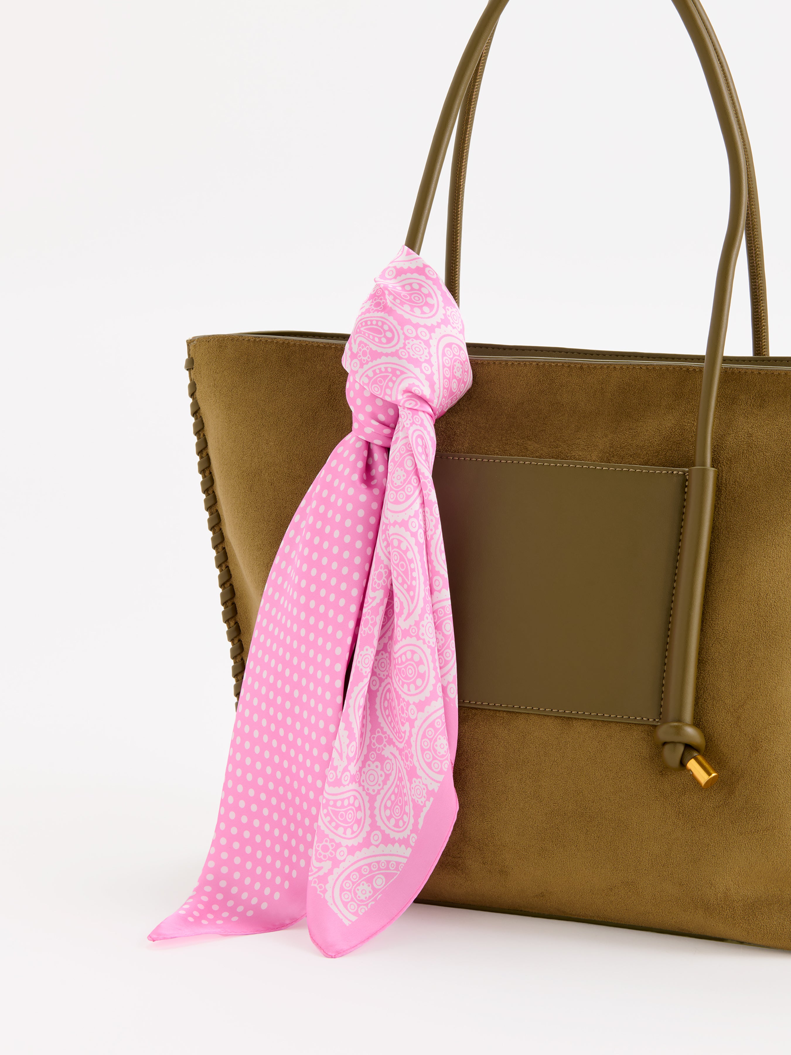 Shiraleah Paisley Square Scarf PINK / OS