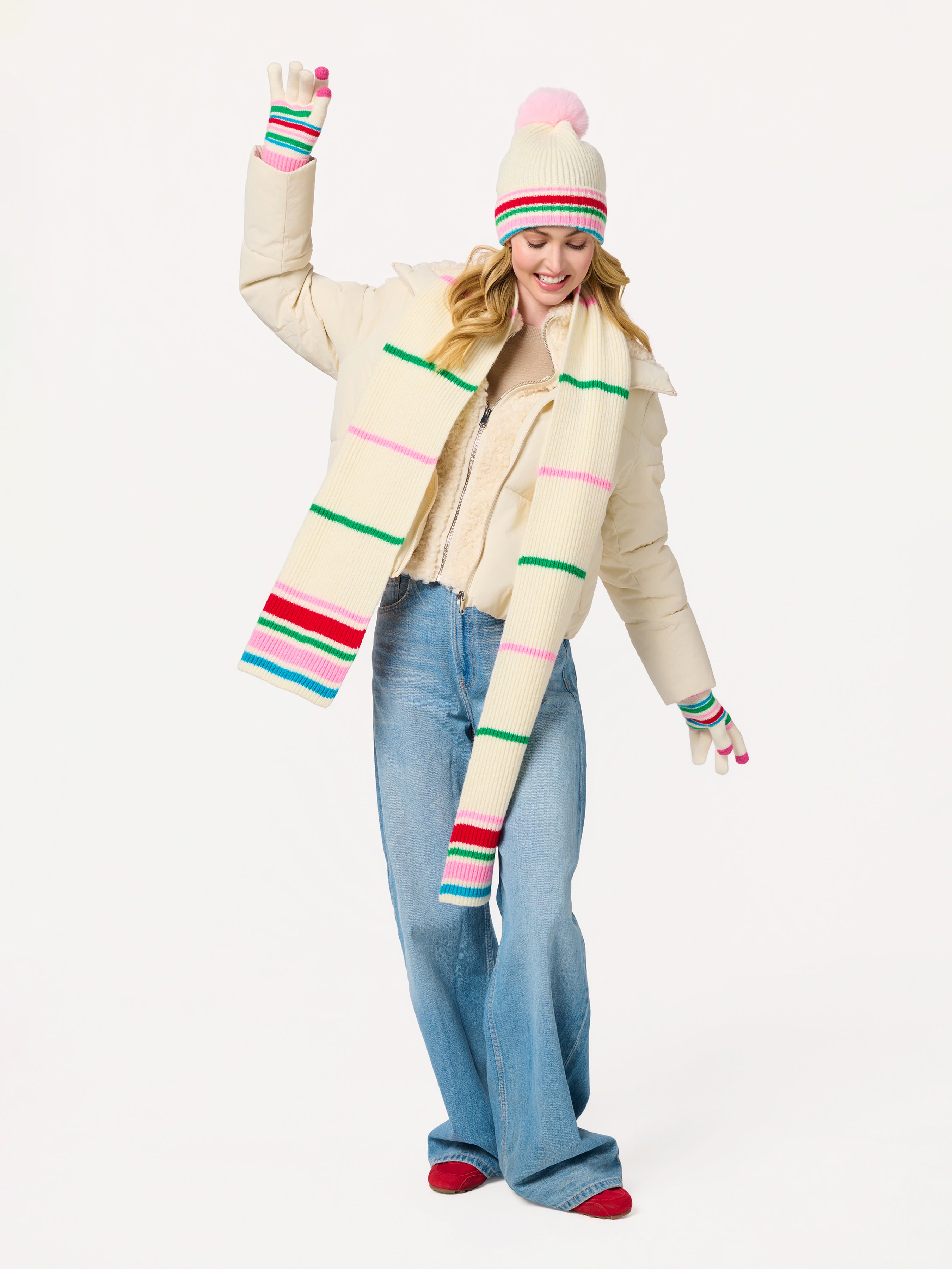 Shiraleah Elle Scarf IVORY / OS