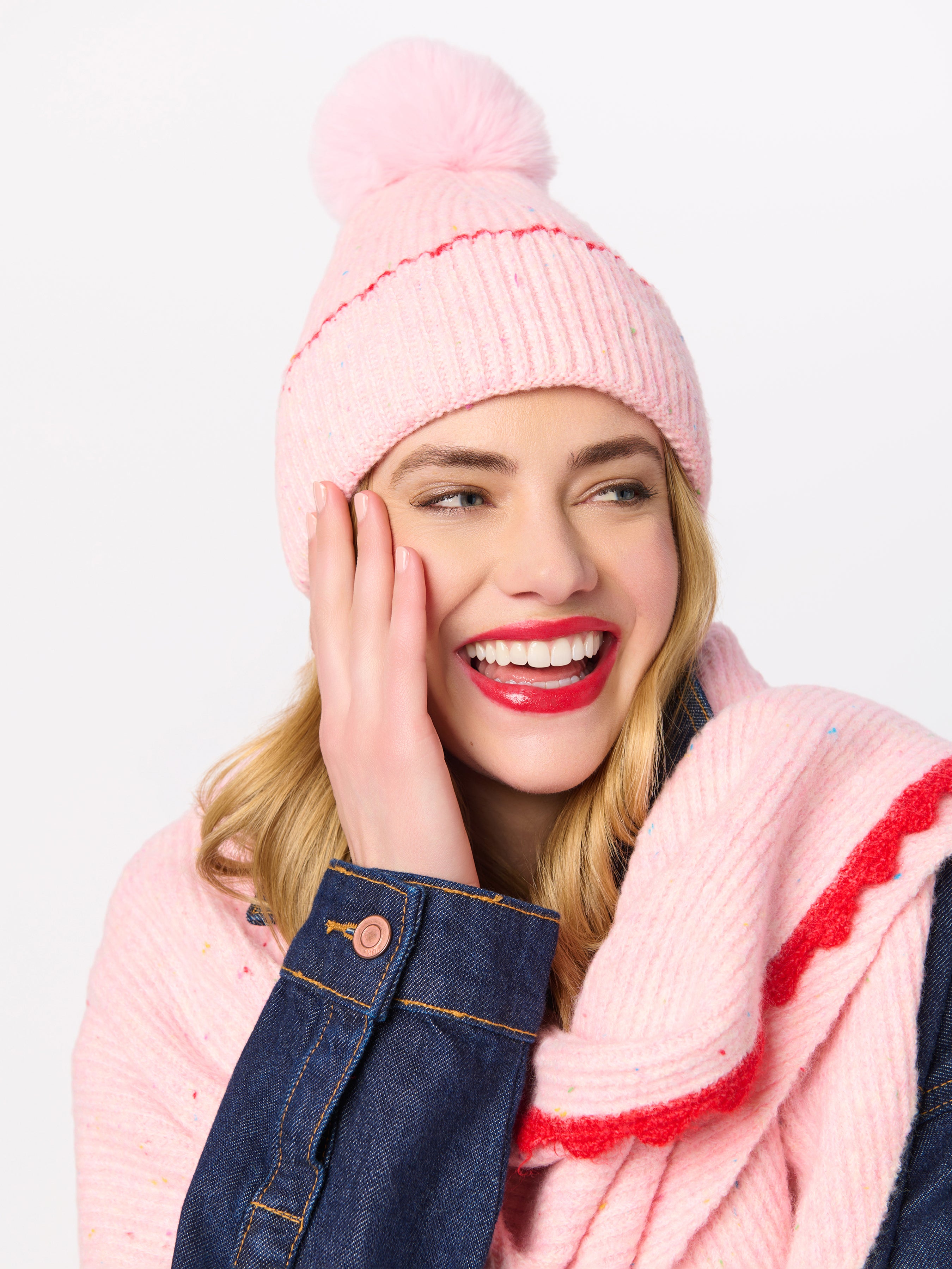 Shiraleah Kendra Triangle Scarf BLUSH / OS