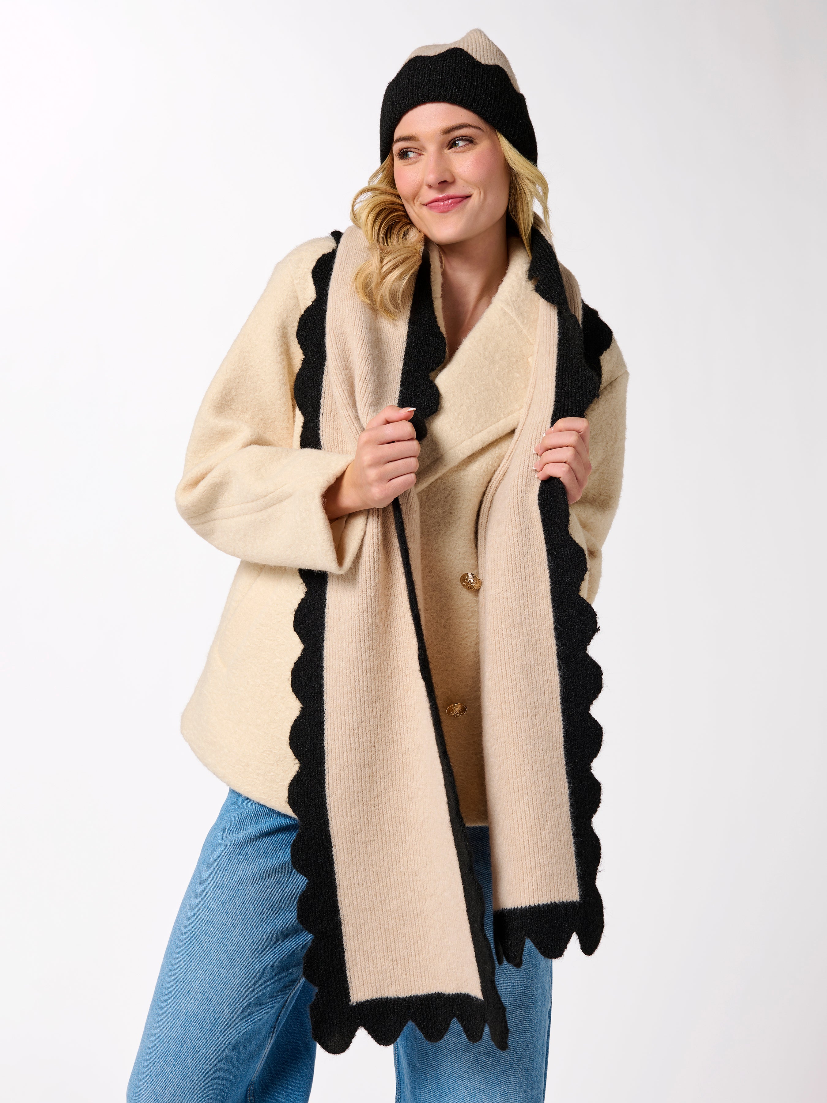 Shiraleah Melody Scarf IVORY