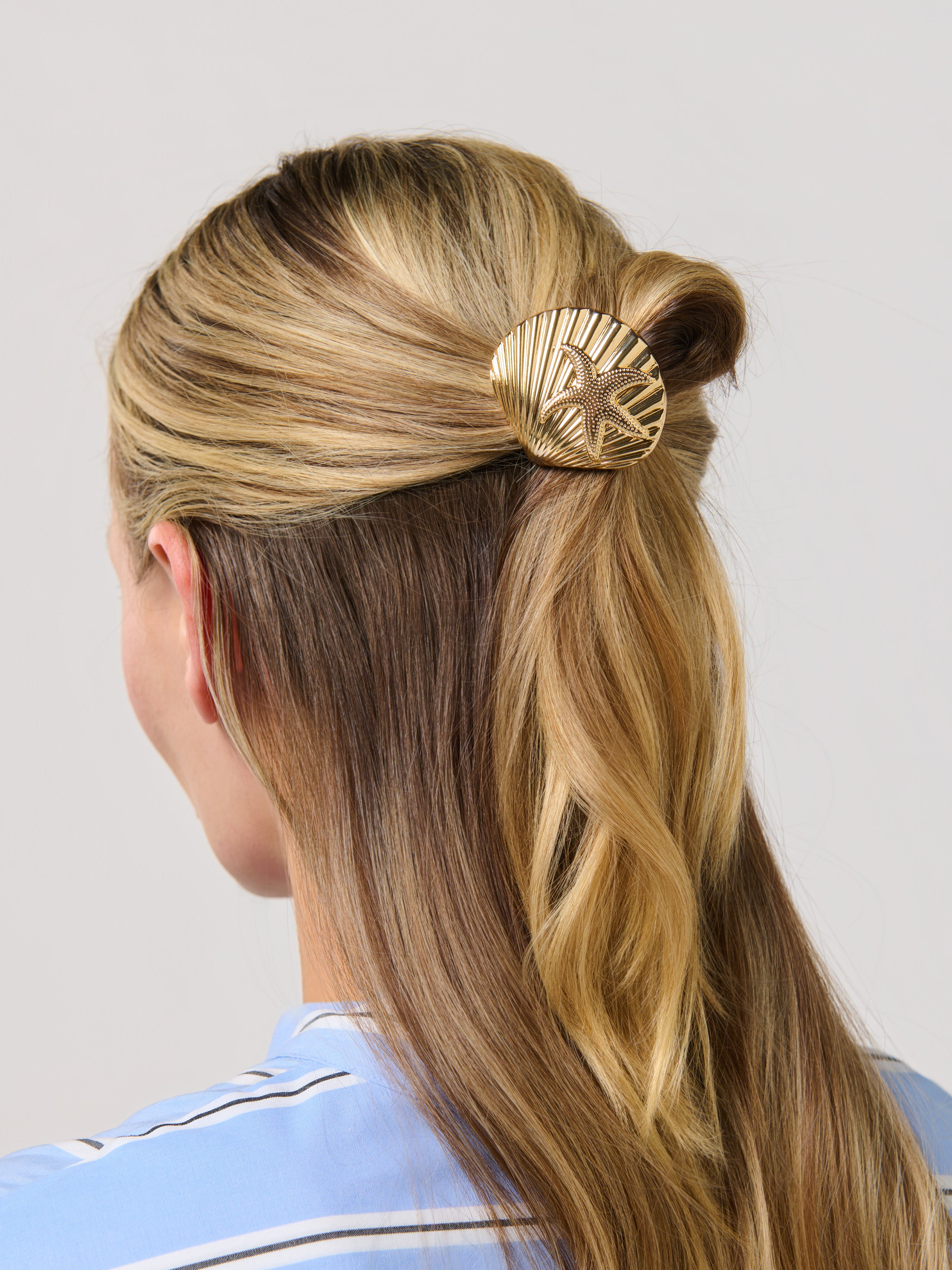 Shiraleah Set of 2 Seashell Pony Cuffs, Gold