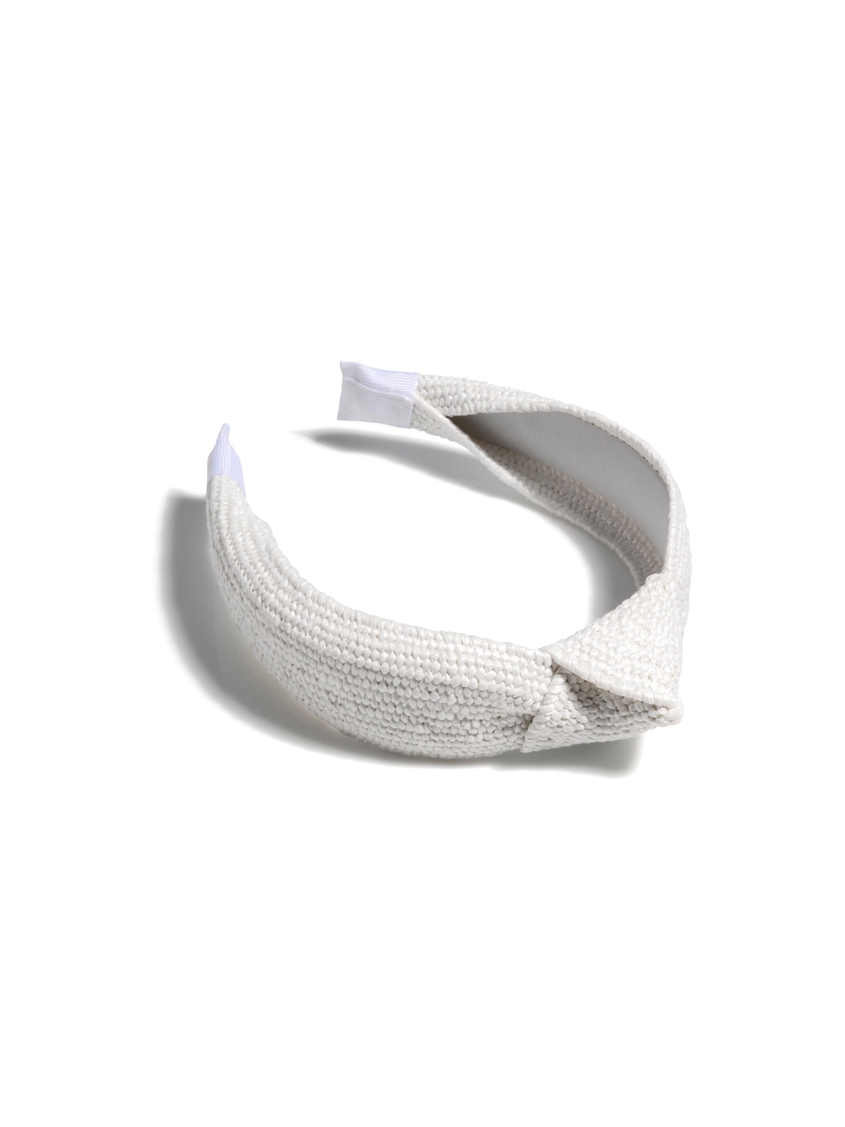 Shiraleah Knotted Woven Headband, White