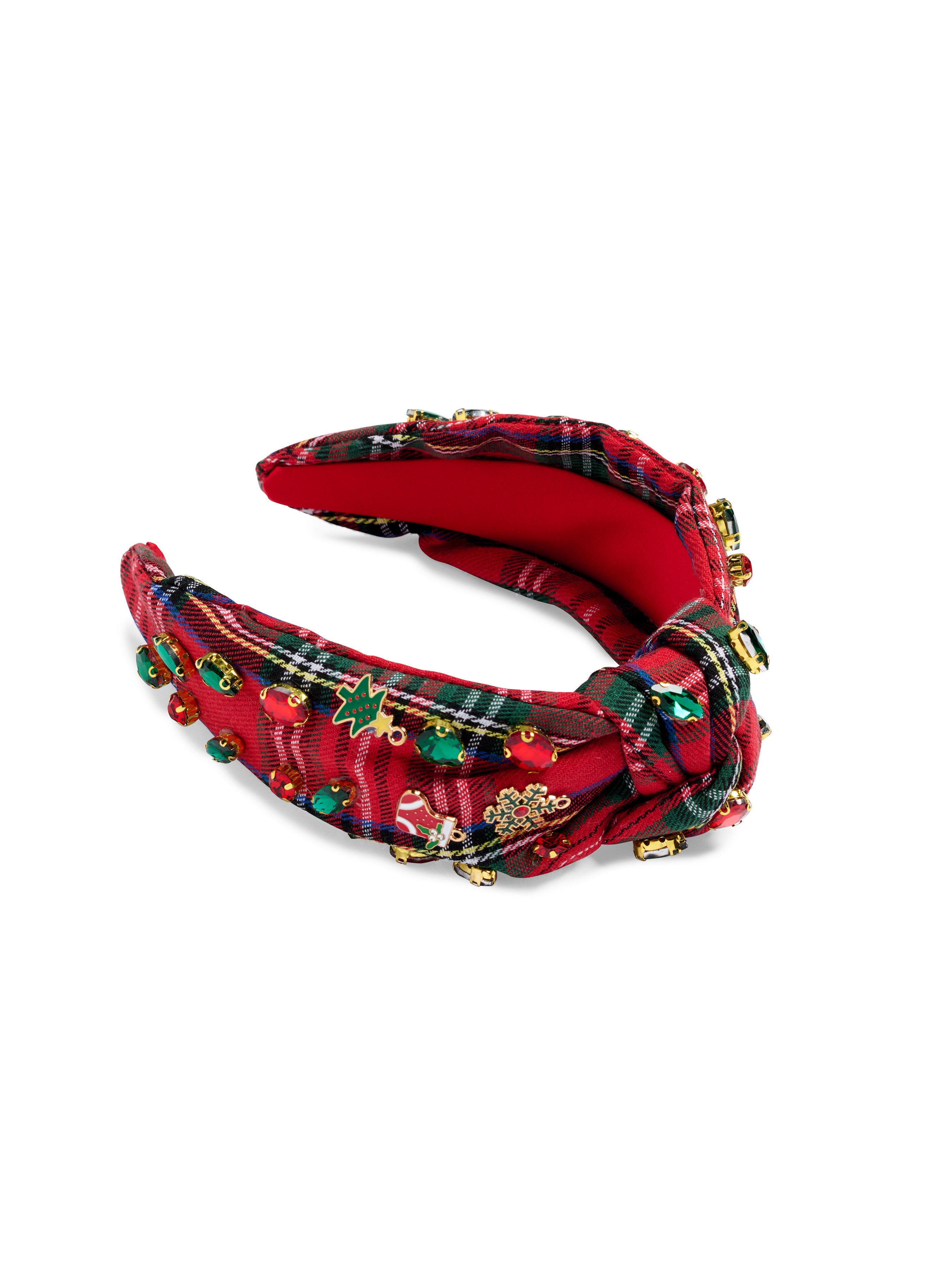 Shiraleah Plaid Merry Headband, Red