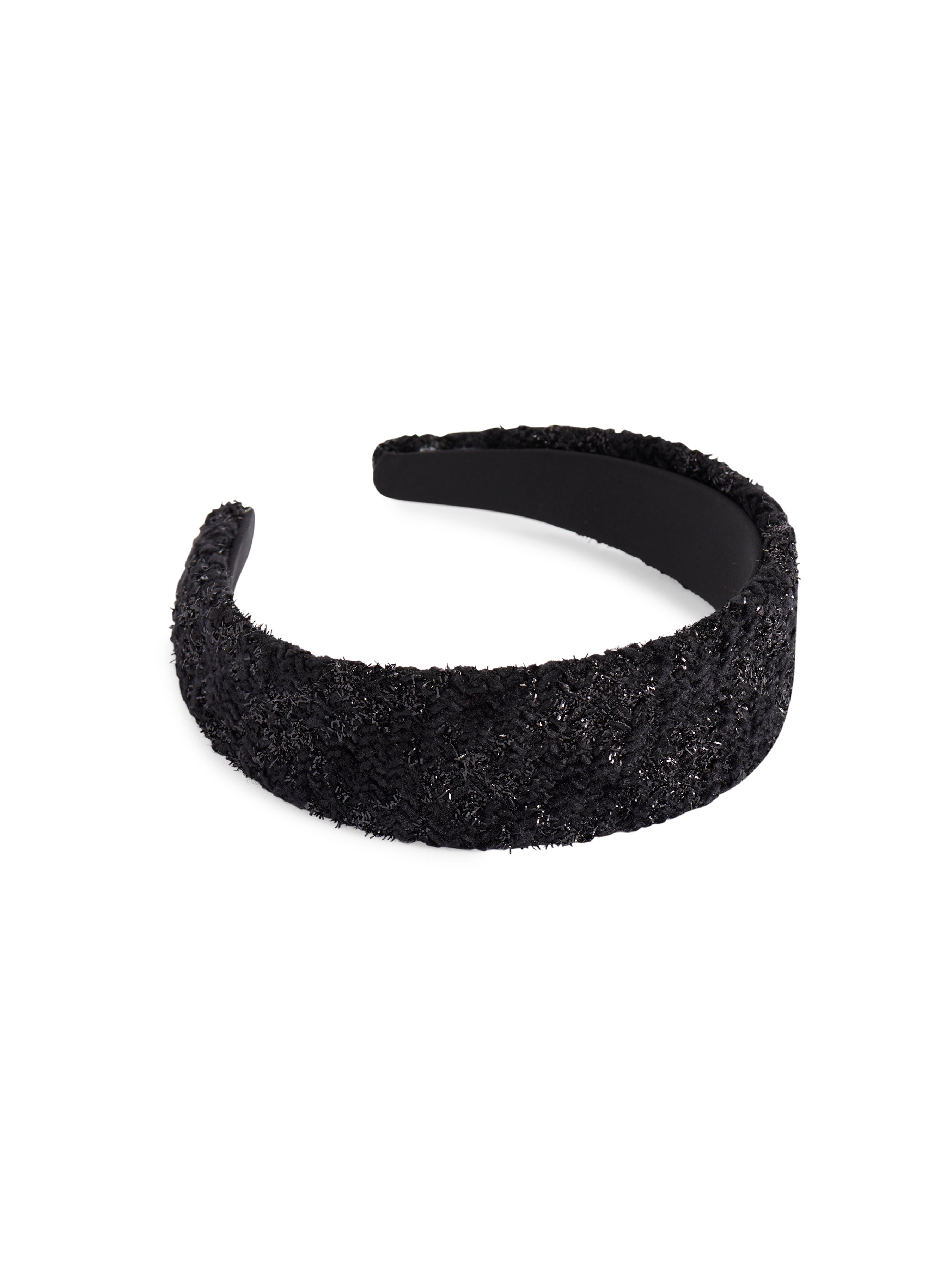Shiraleah Wide Tweed Headband BLACK / OS