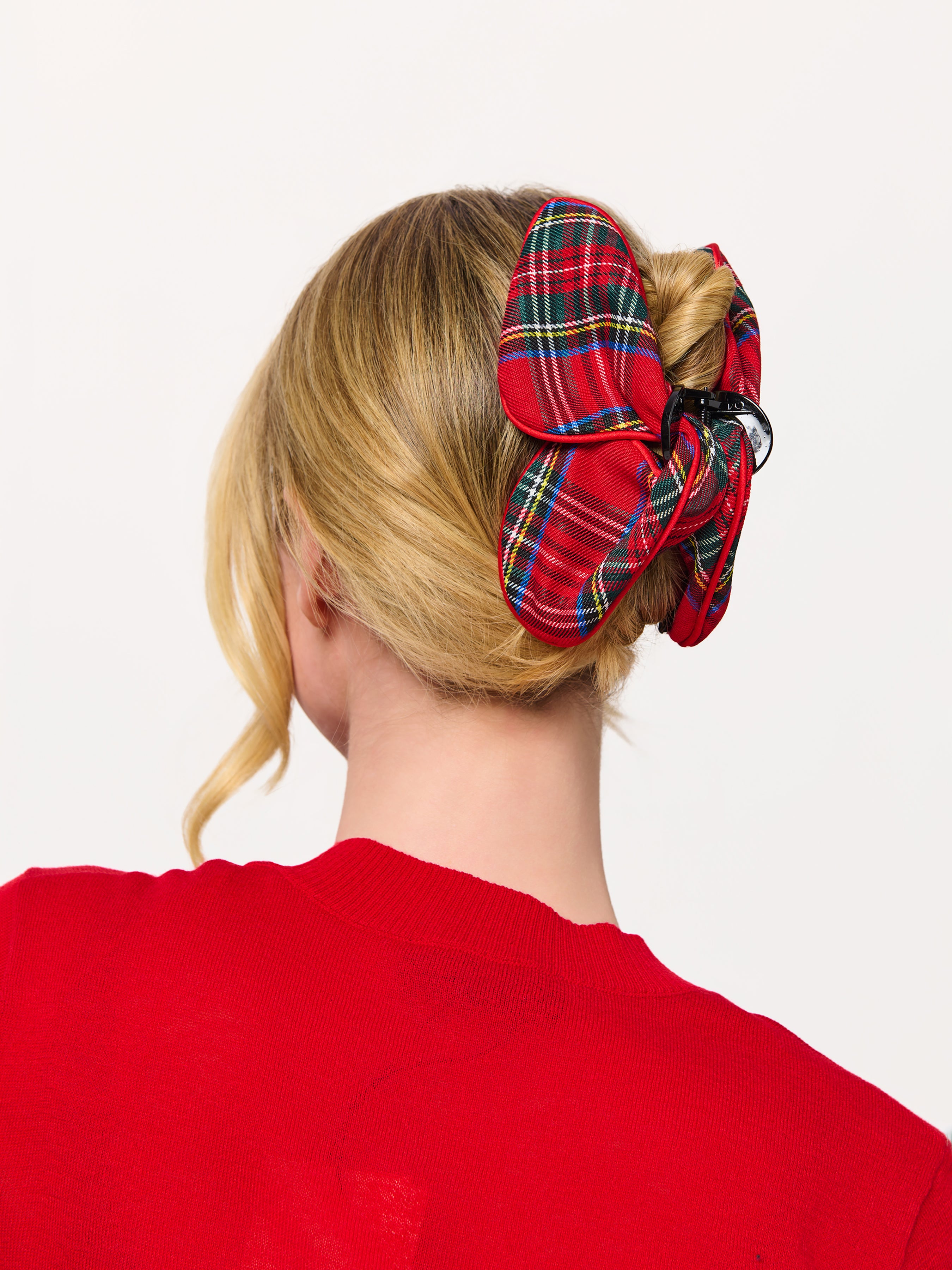 Shiraleah Plaid Claw Clip RED / OS