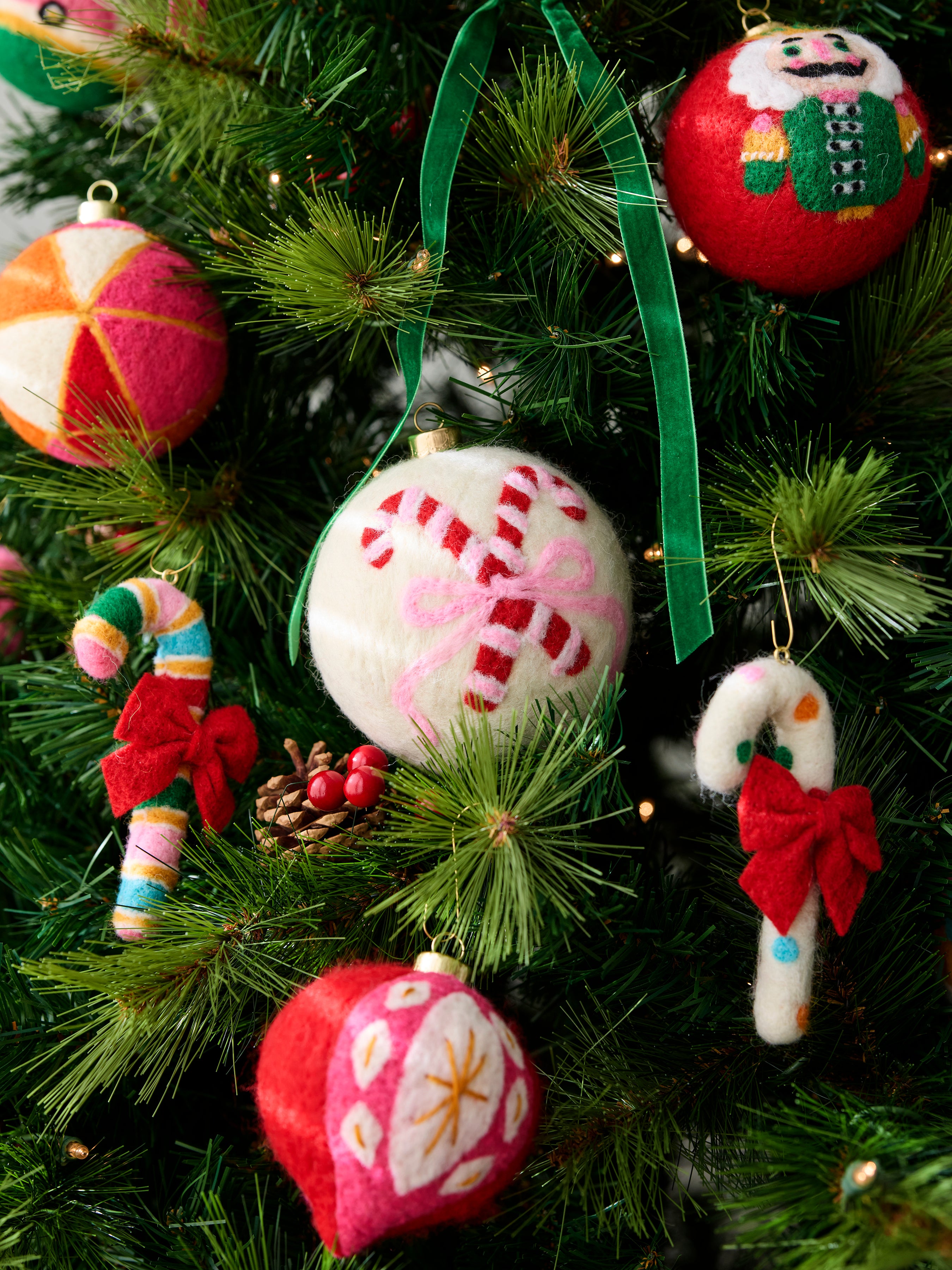 Shiraleah Assorted Set Of 8 Candy Cane Ornaments, Multi